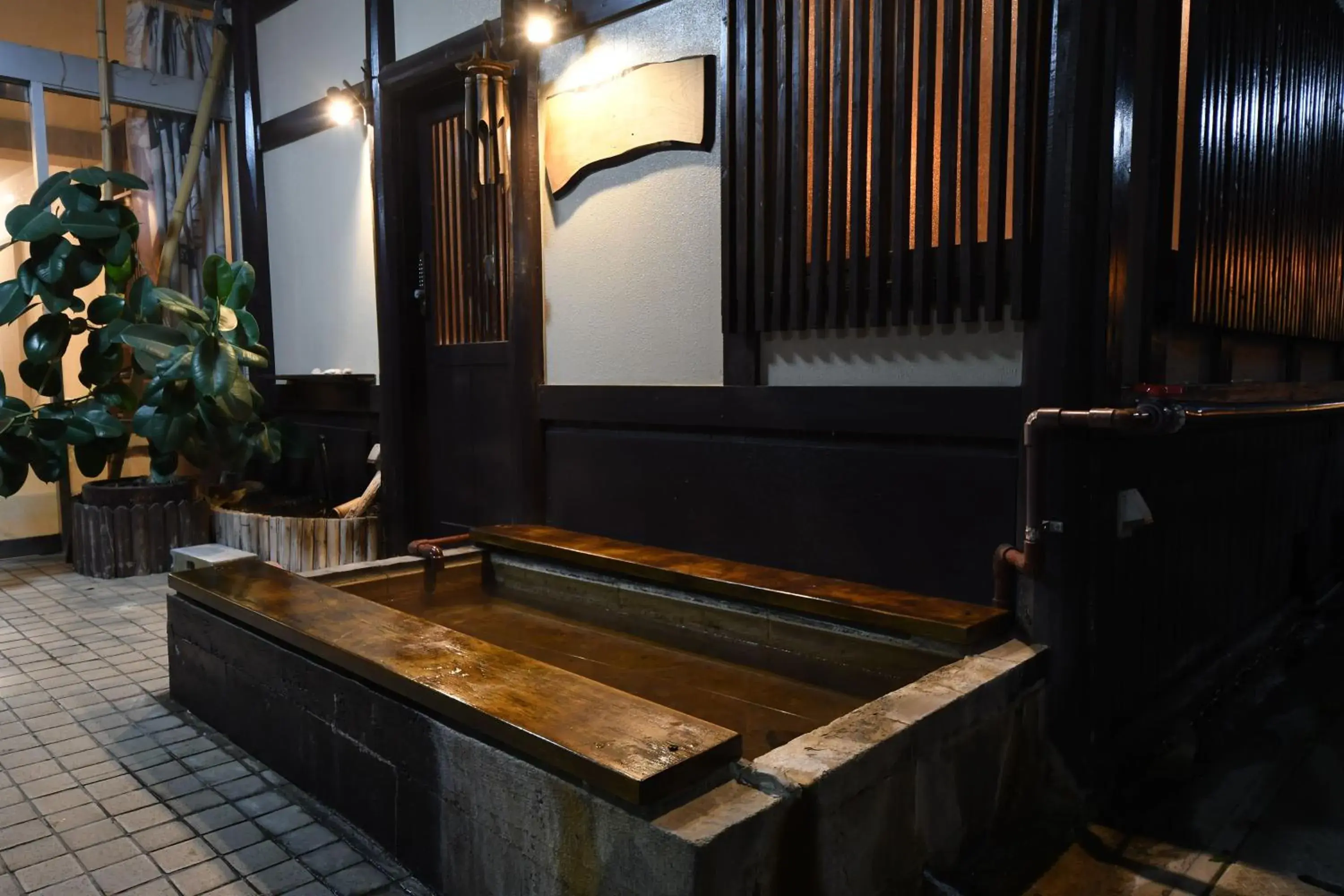 Hot Spring Bath in Onsen yado Hamayu Nagi