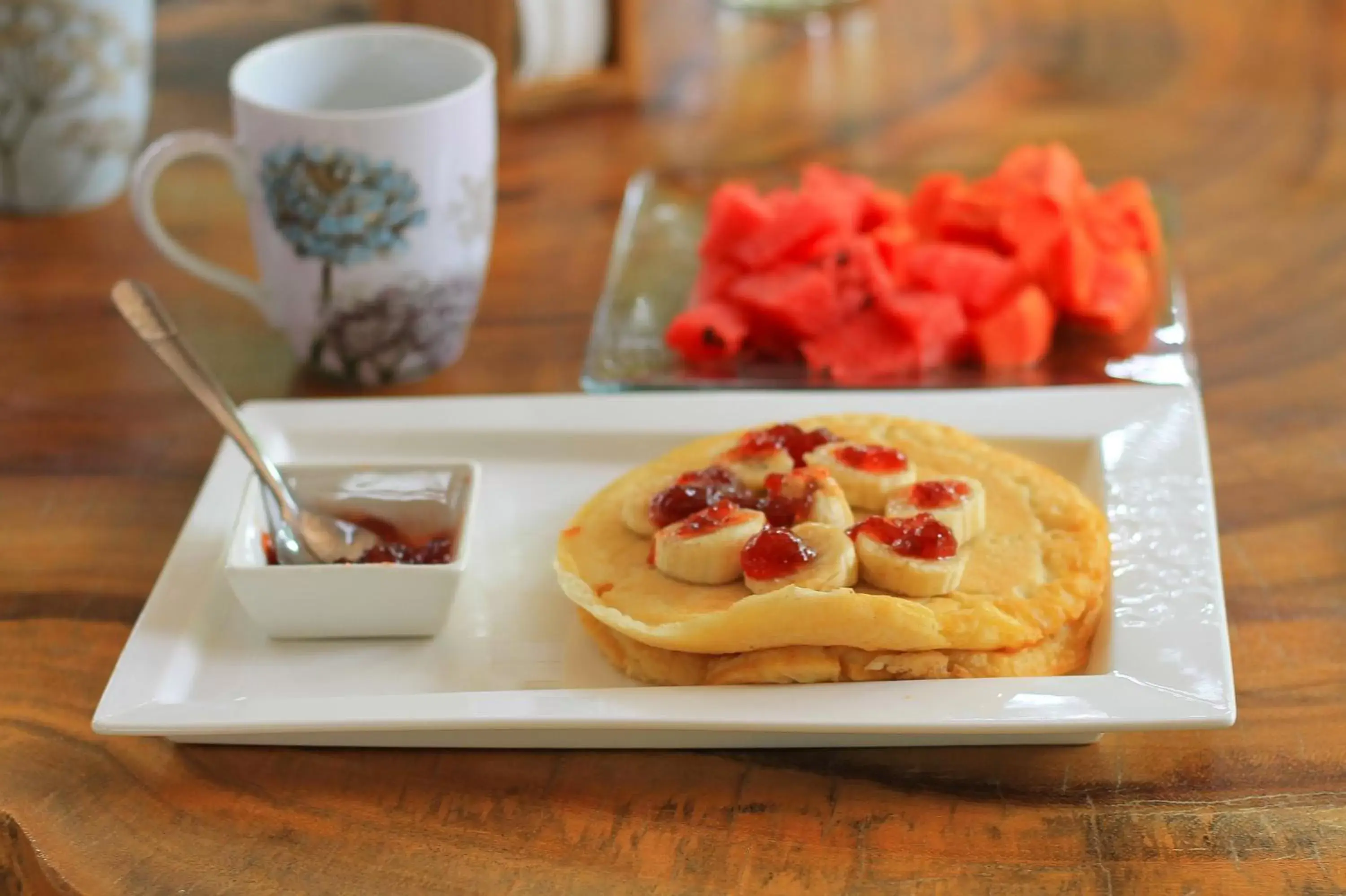 Breakfast in Hotel Pancho Villas Bacalar Vista a Laguna