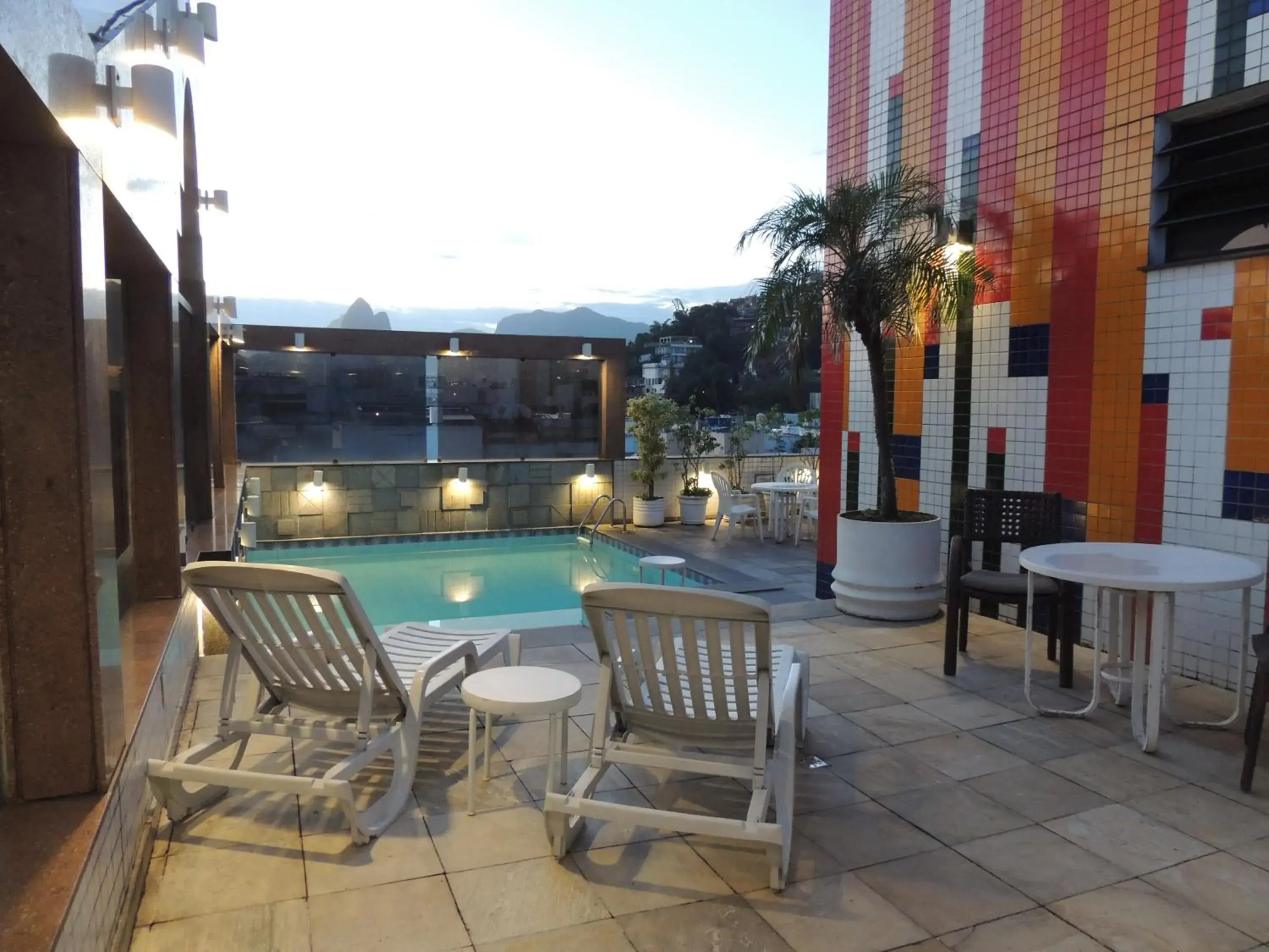 Swimming pool in South American Copacabana Hotel