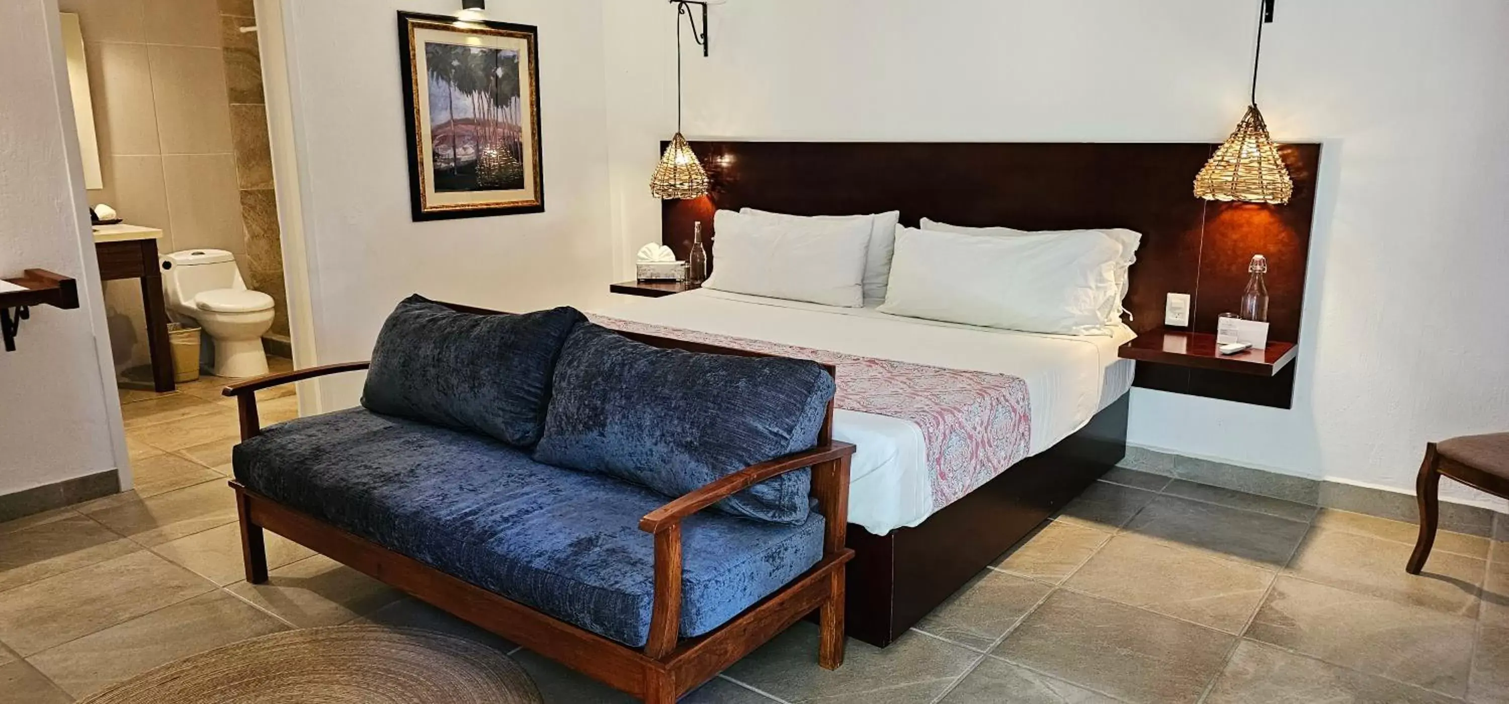 Bed in Plaza Chapala Hotel