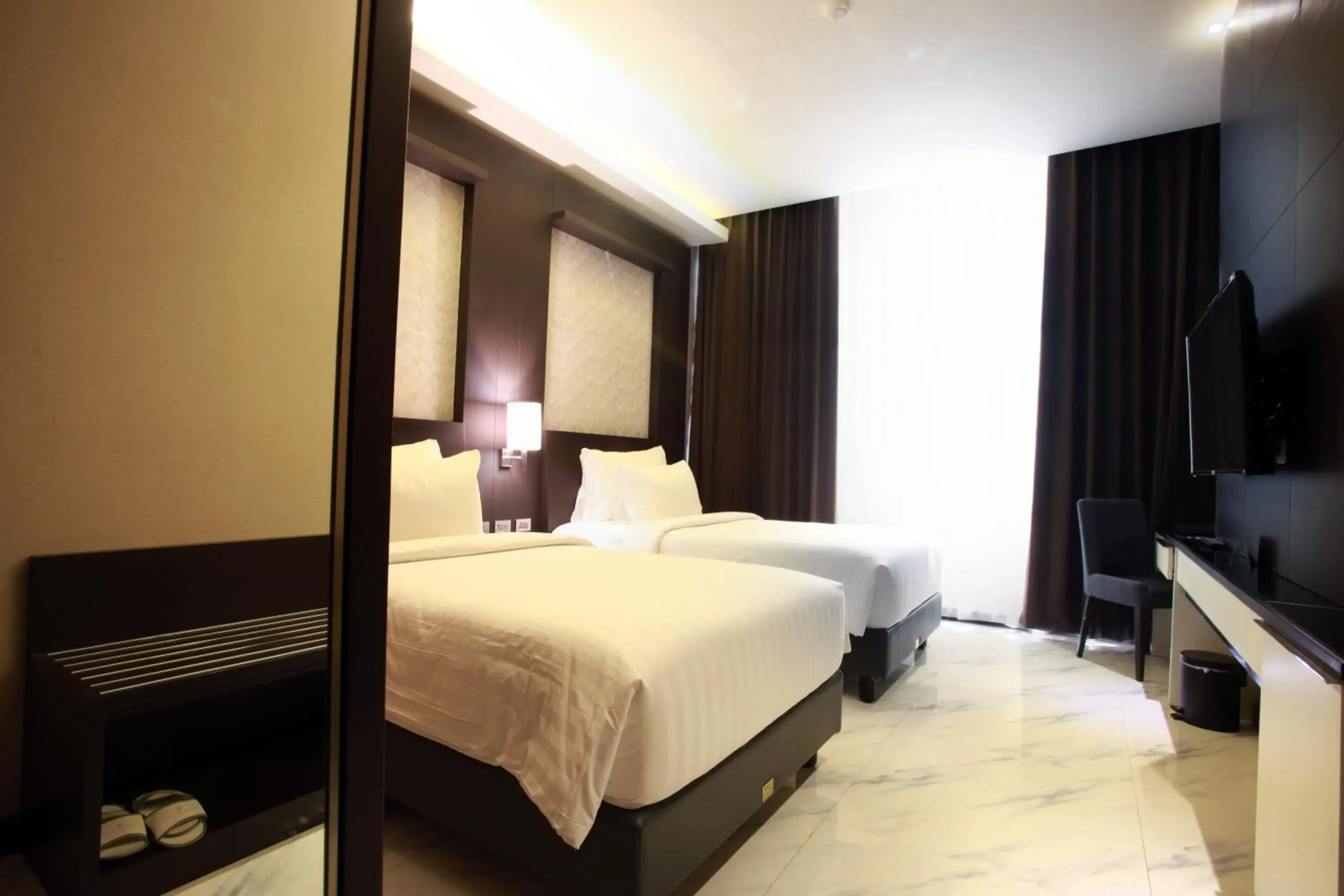 Bed in Grand Karlita Hotel Purwokerto