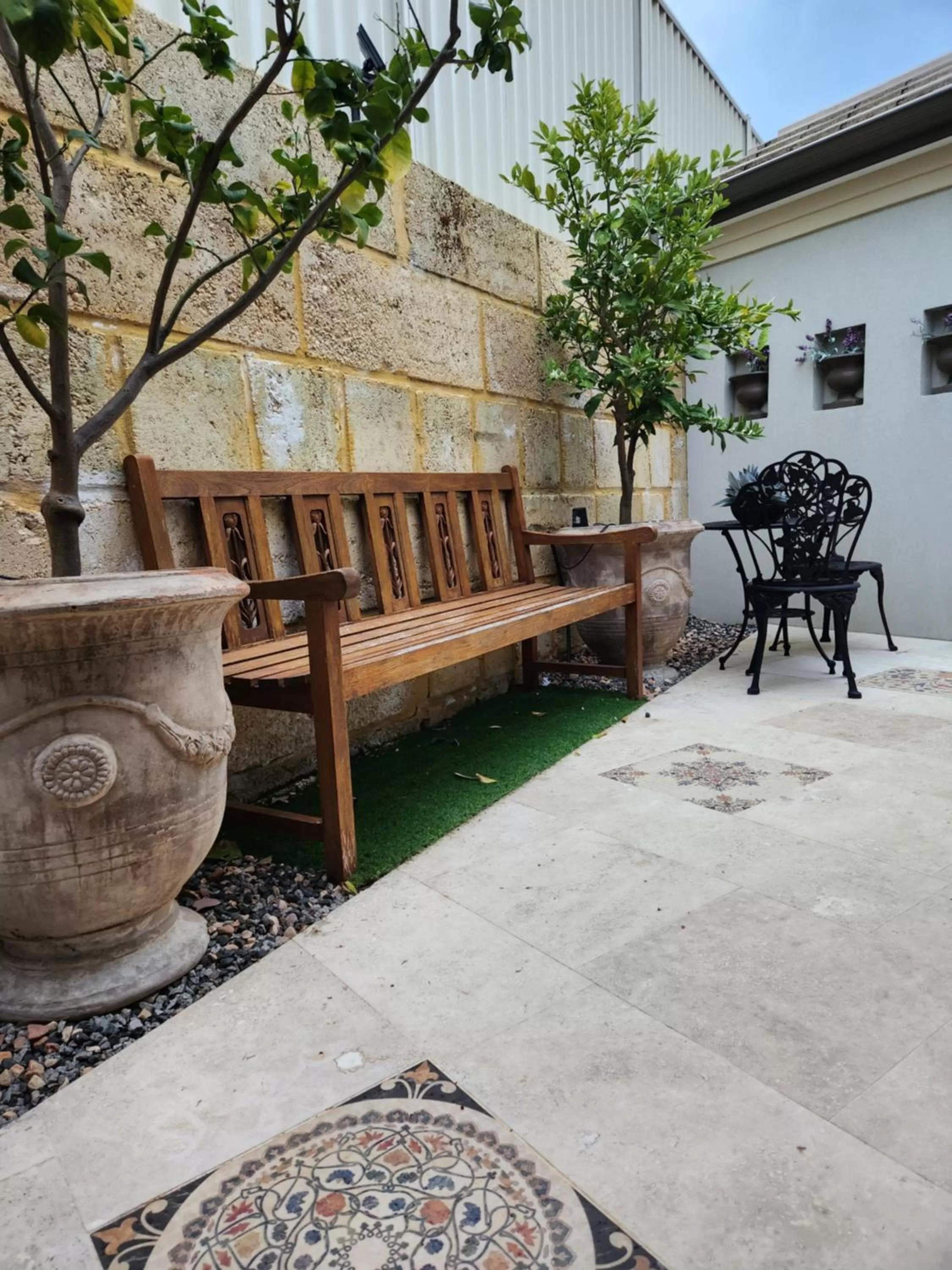 Patio in Lavender Manor BnB