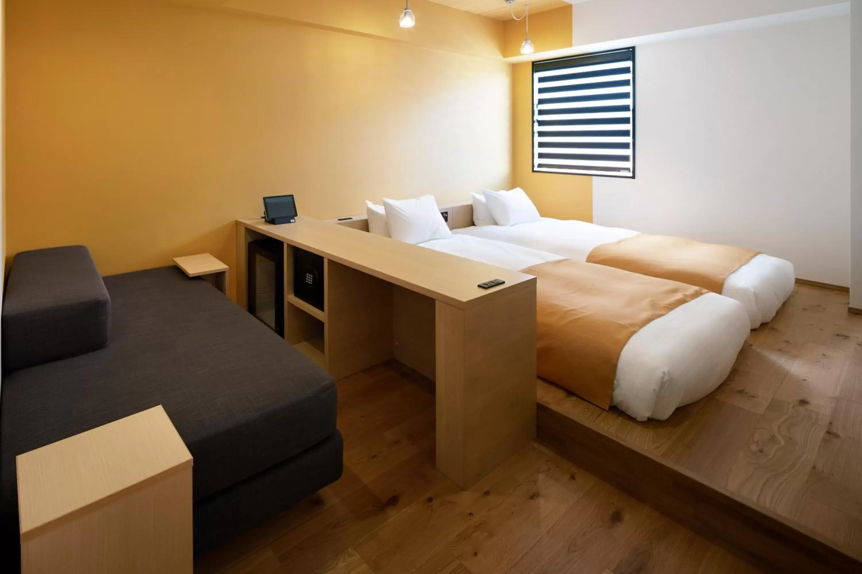 Bed in the square hotel KANAZAWA