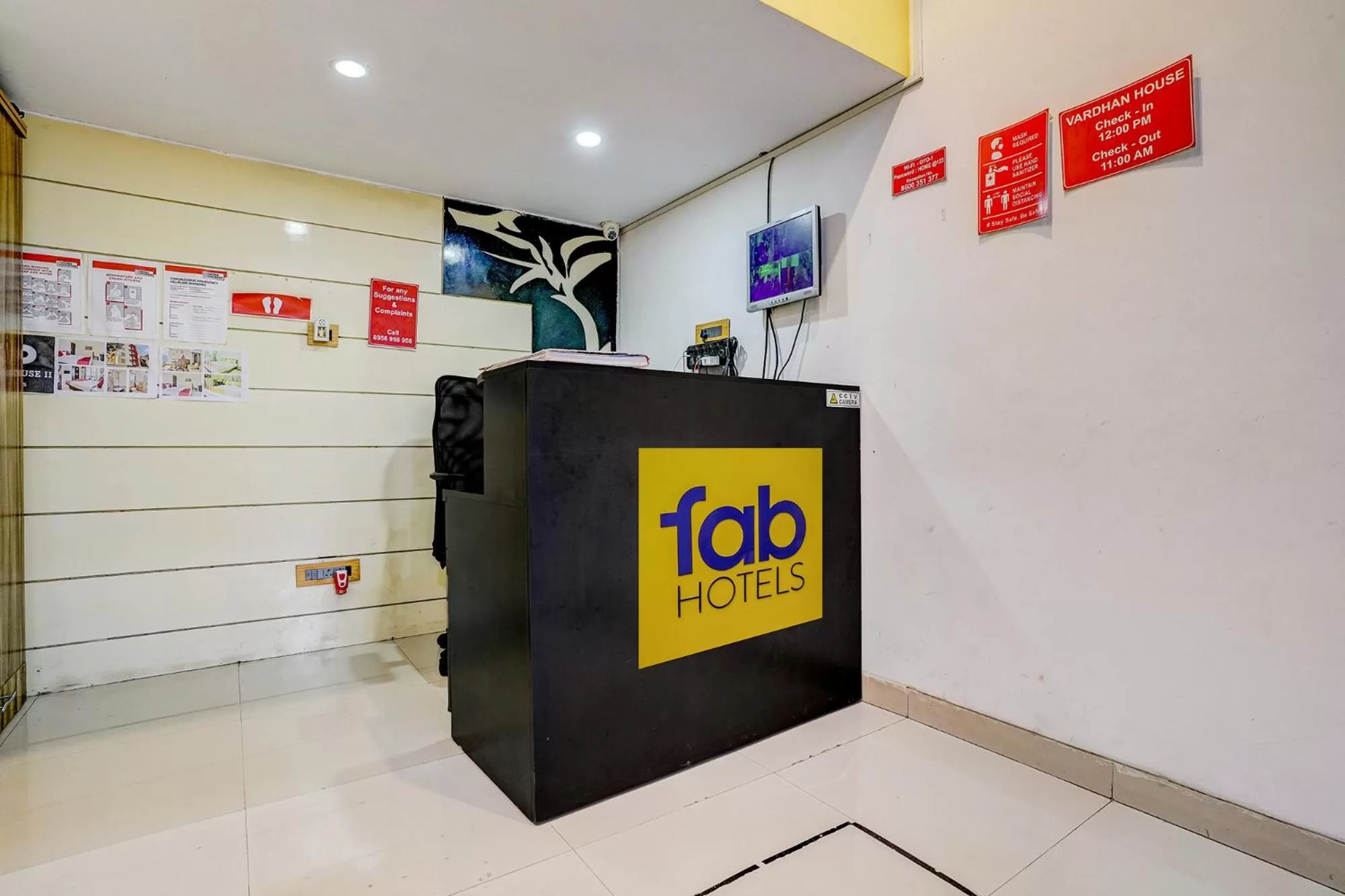 Lobby or reception, Lobby/Reception in FabHotel Vardhan House