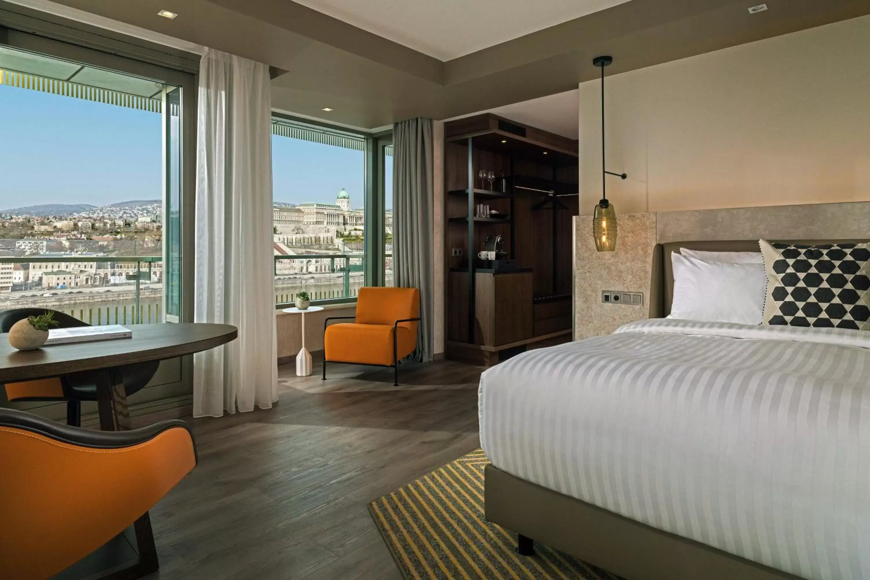 Bedroom in Budapest Marriott Hotel