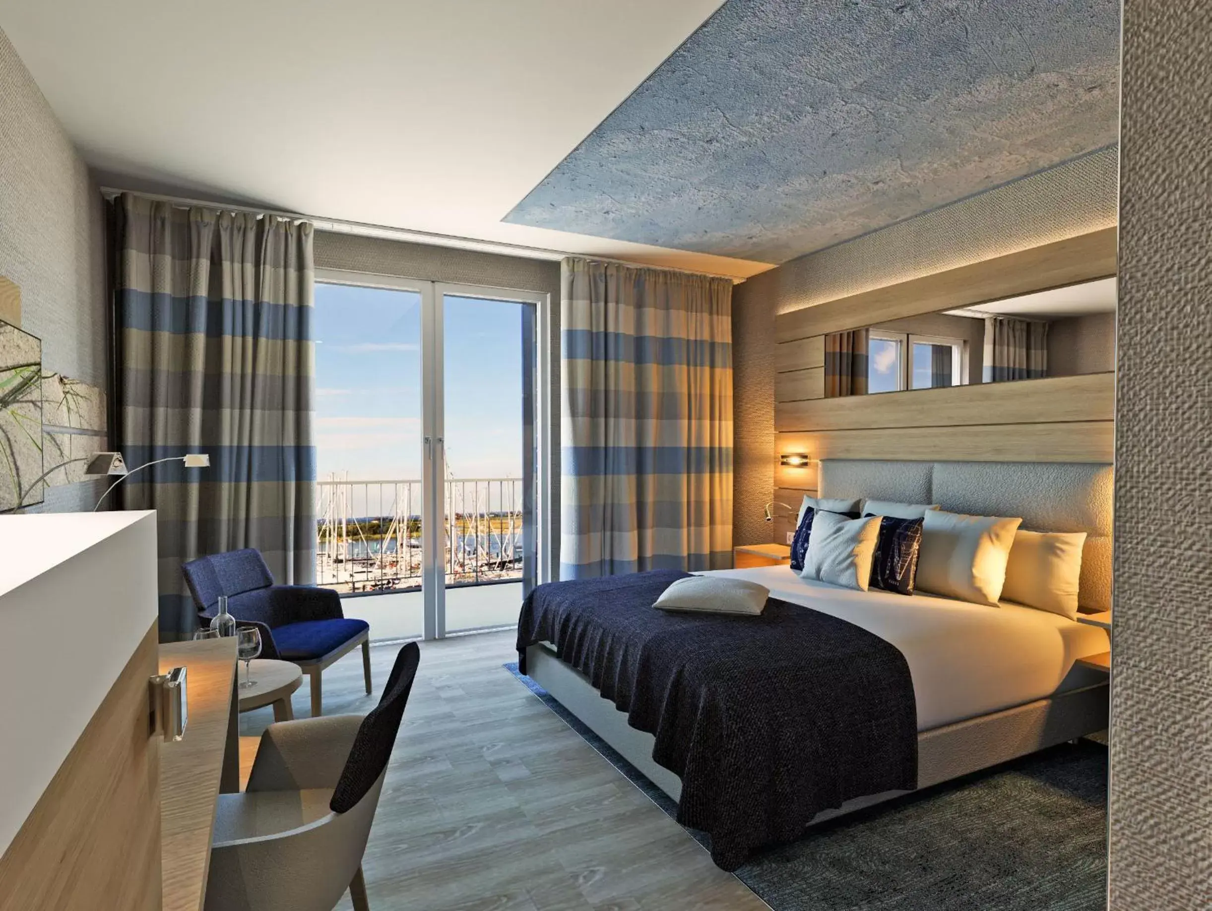 Bedroom in Hafenhotel Meereszeiten