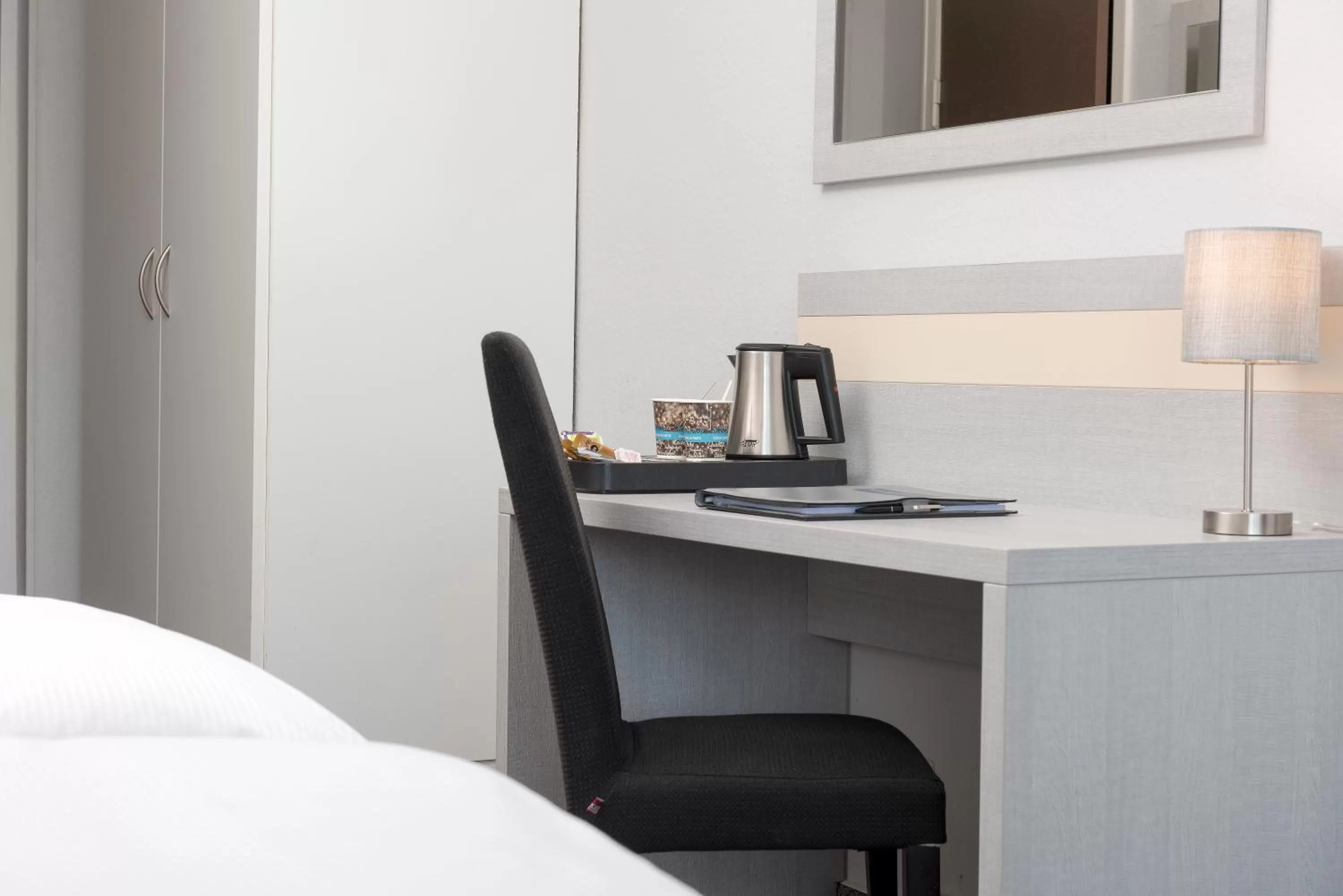 Photo of the whole room, Bed in Hotel des Nordens Flensburg Wellness & Spa