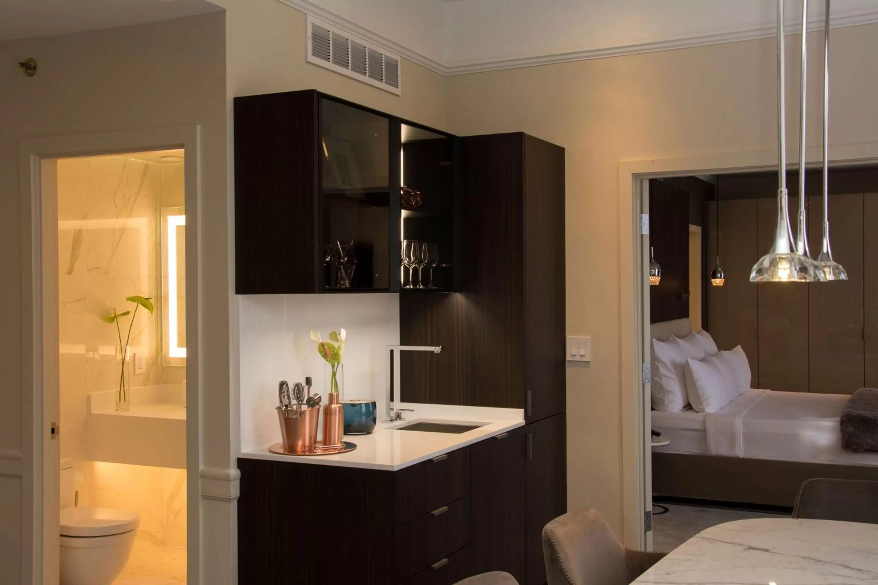 Bed in The Benson Portland, Curio Collection by Hilton