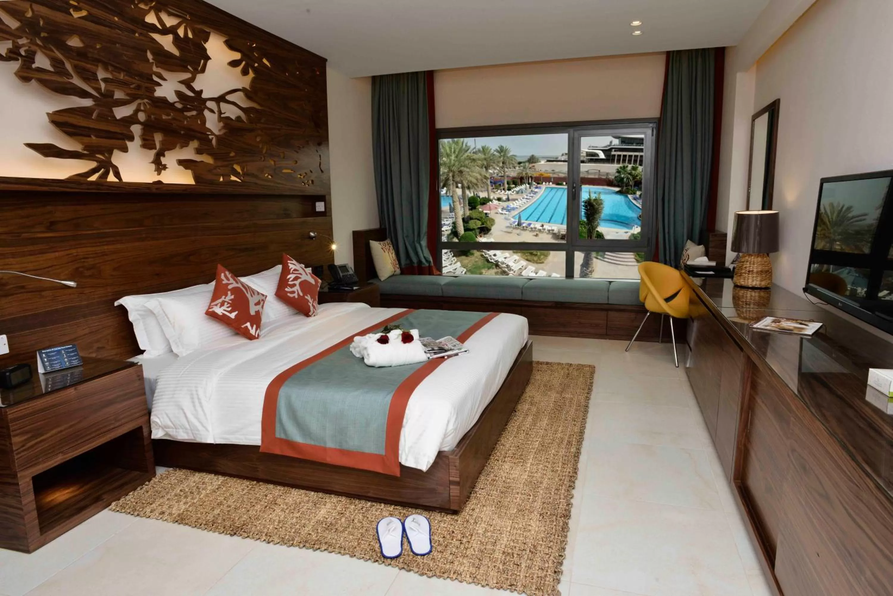 Pool view in The Palms Beach Hotel & Spa