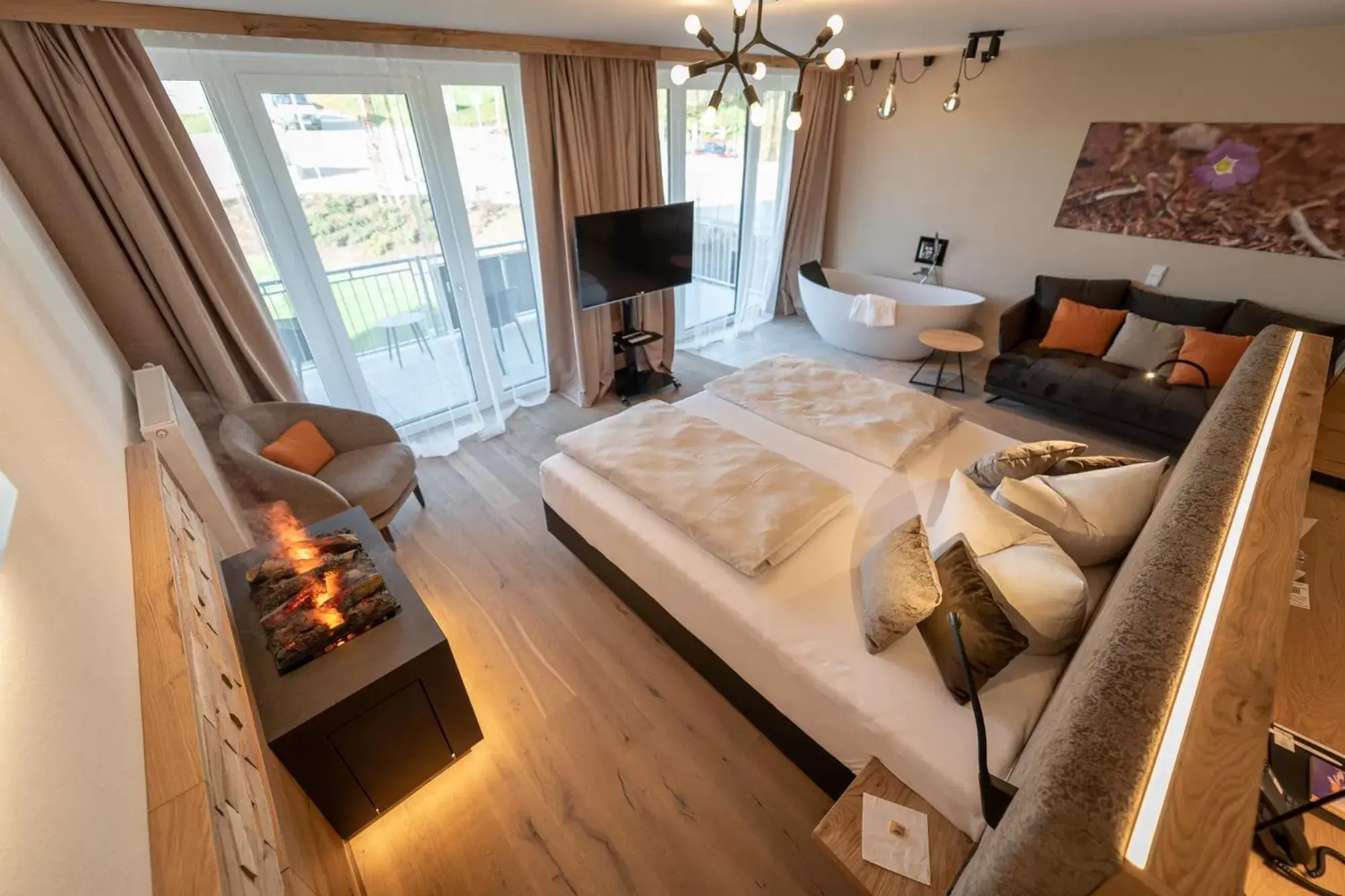 Photo of the whole room, Seating Area in Landrefugium Obermüller Balancehotel