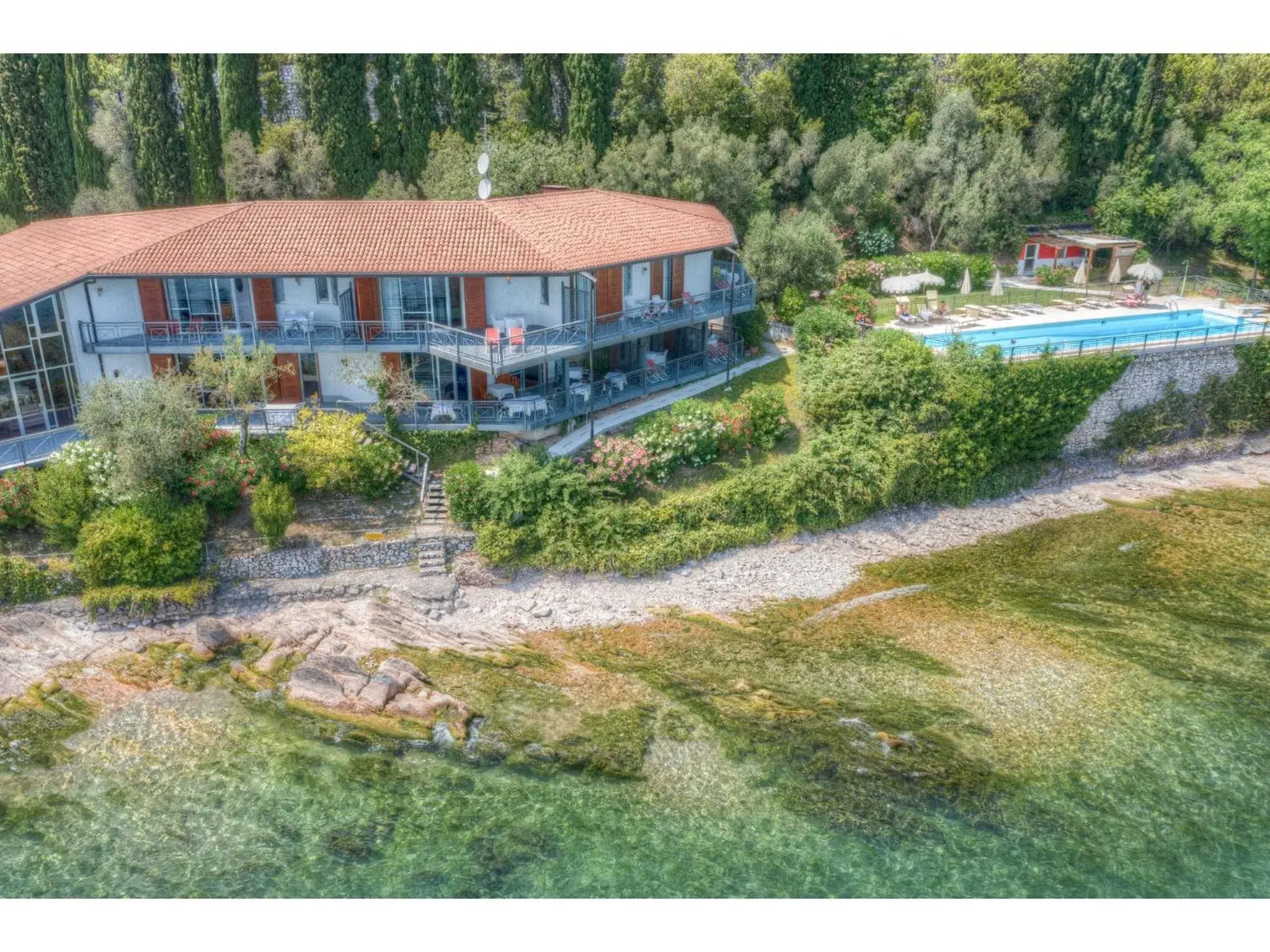 Property building, Bird's-eye View in Villa Cappellina