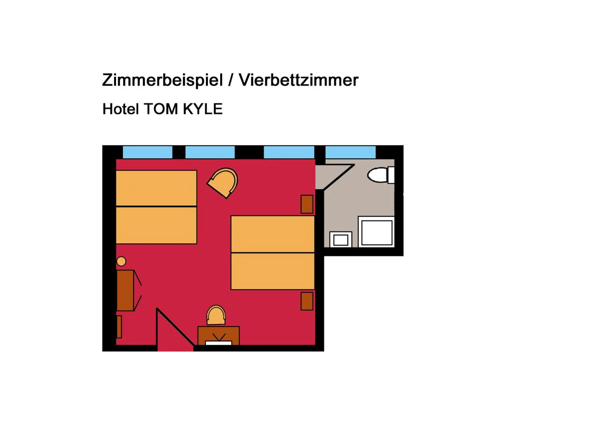 Quadruple Room in Comfort Hotel tom Kyle