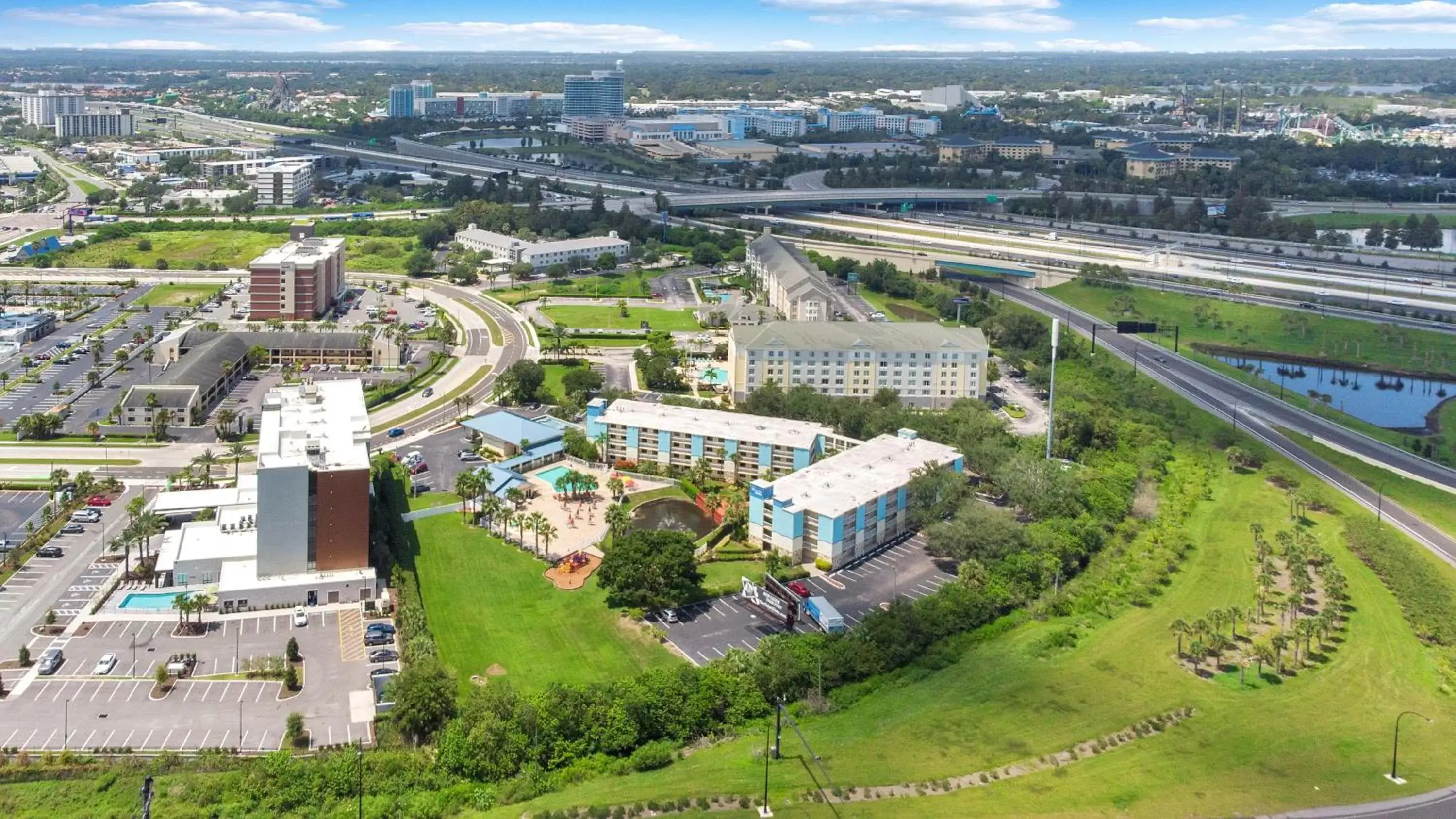 Property building, Bird's-eye View in SureStay Plus by Best Western Orlando International Drive