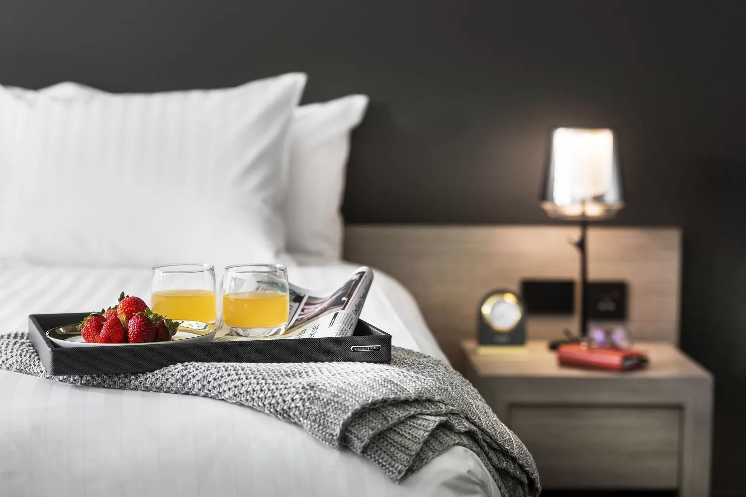 Decorative detail, Bed in The Melbourne Hotel