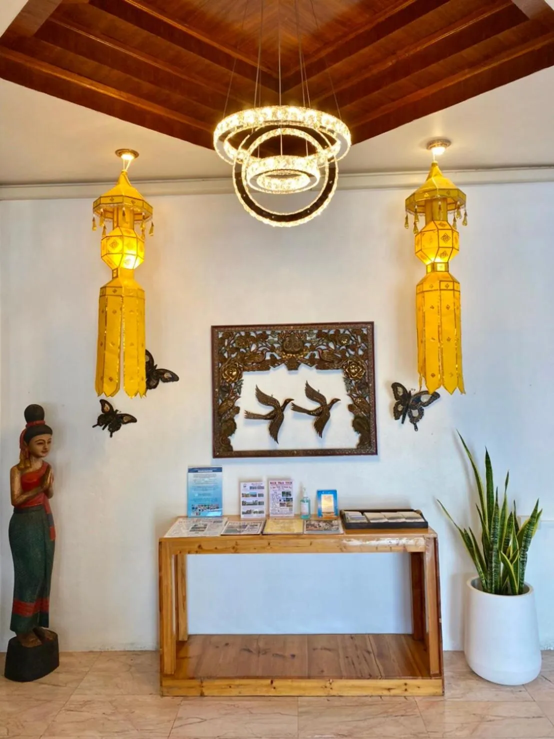 Lobby or reception in Diamond de pai