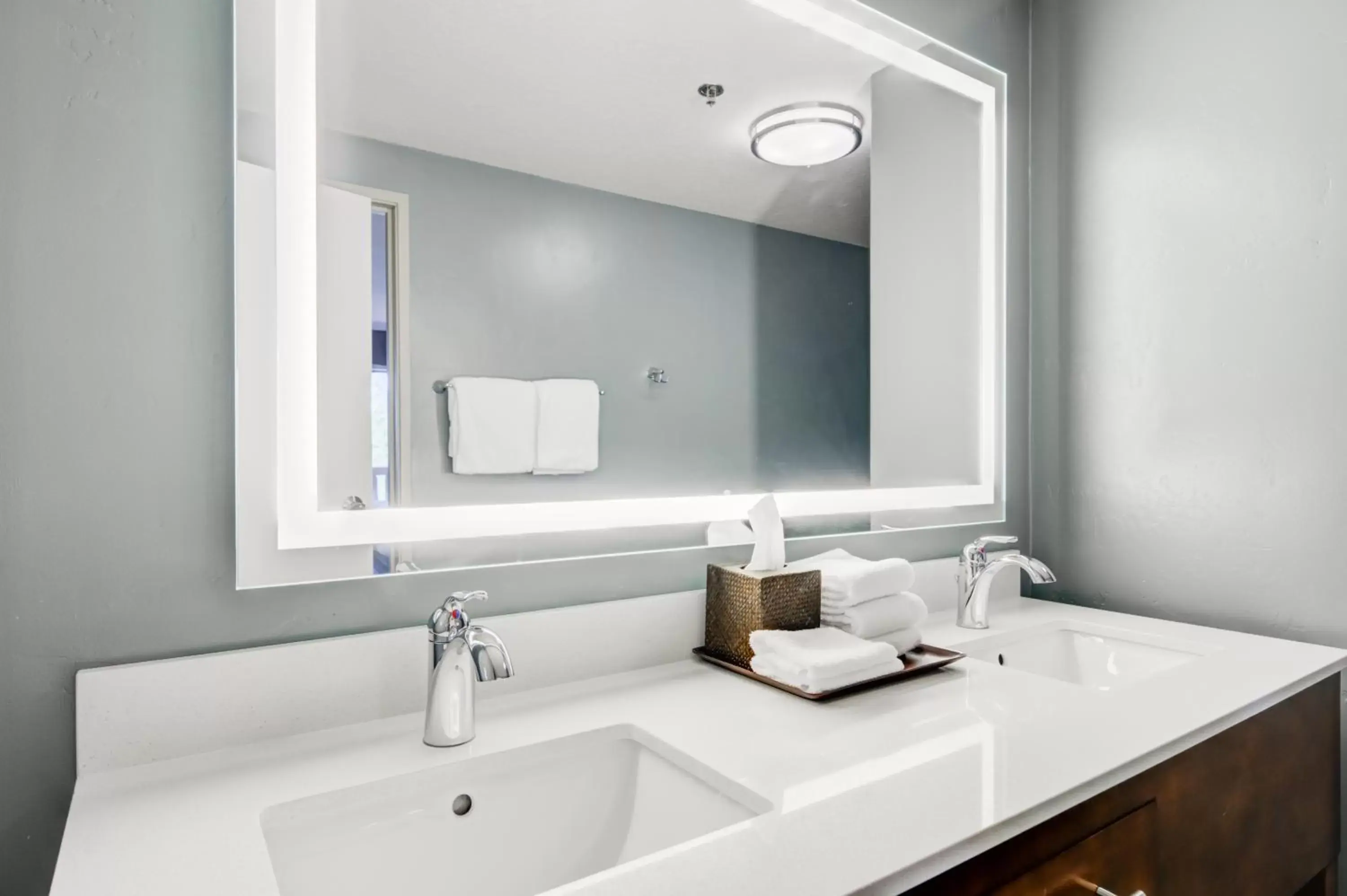 Bathroom in The Pine Lodge on Whitefish River, Ascend Hotel Collection