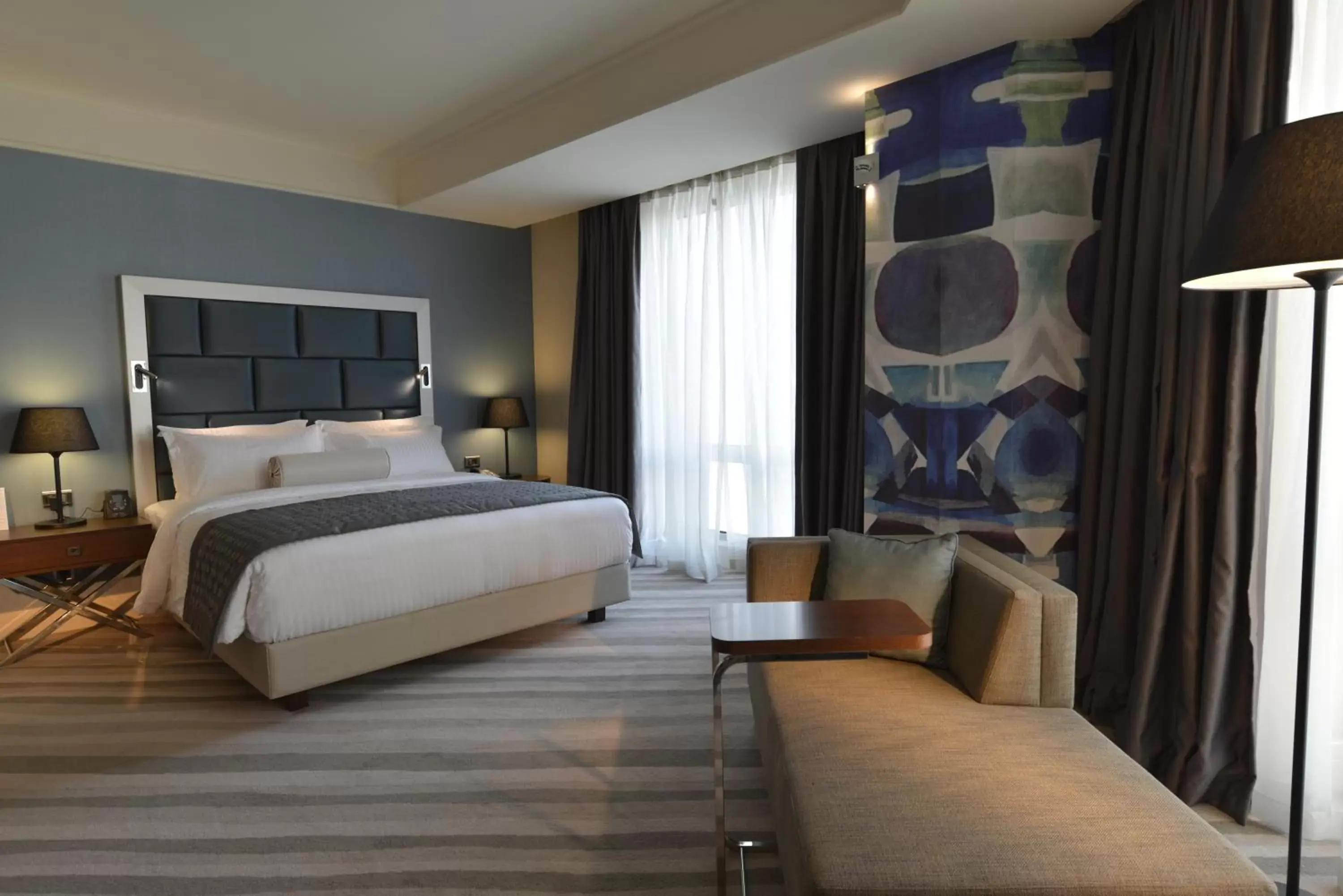 Bed in Wyndham Grand Istanbul Europe