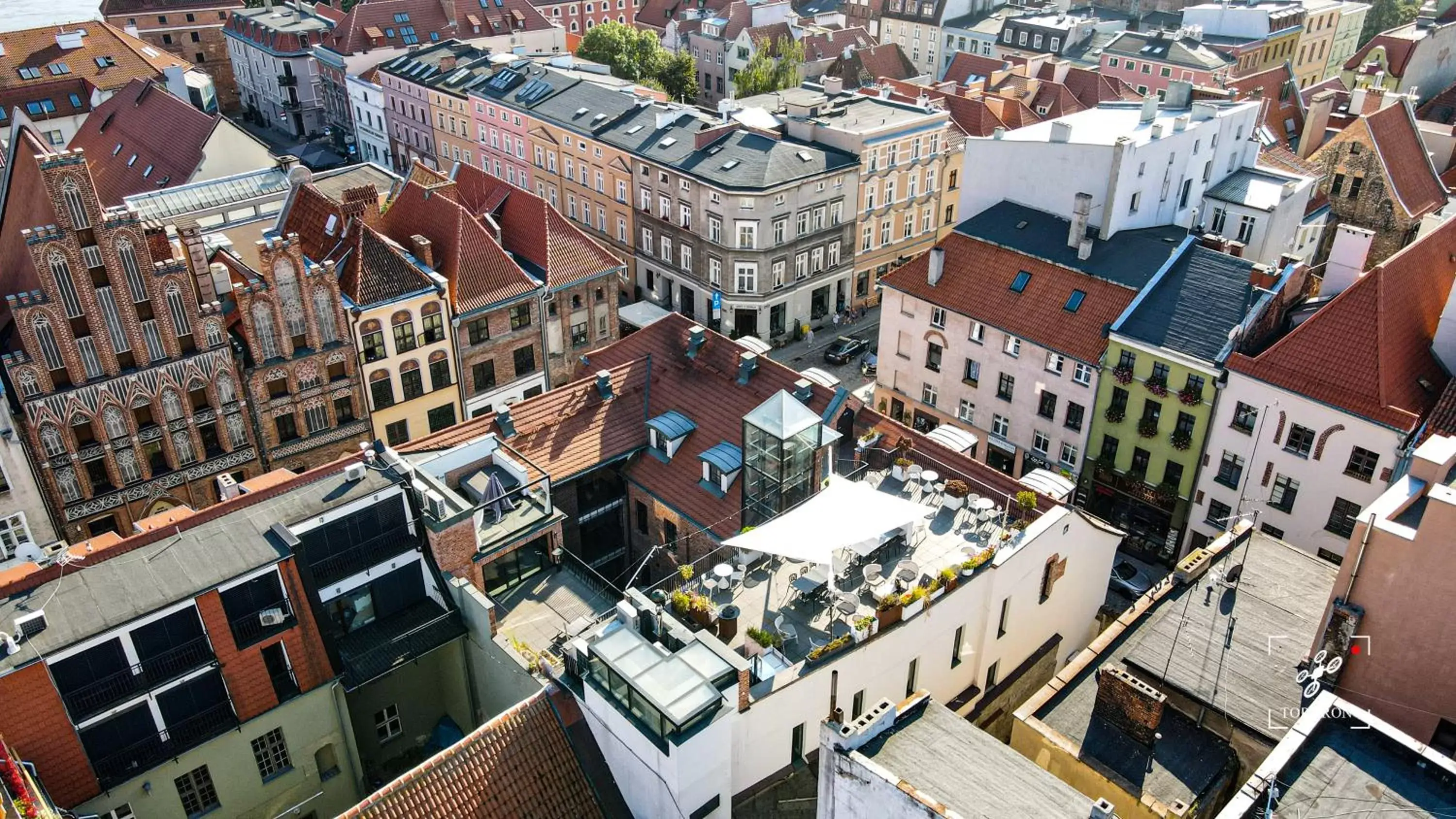 Property building, Bird's-eye View in Hotel Nicolaus