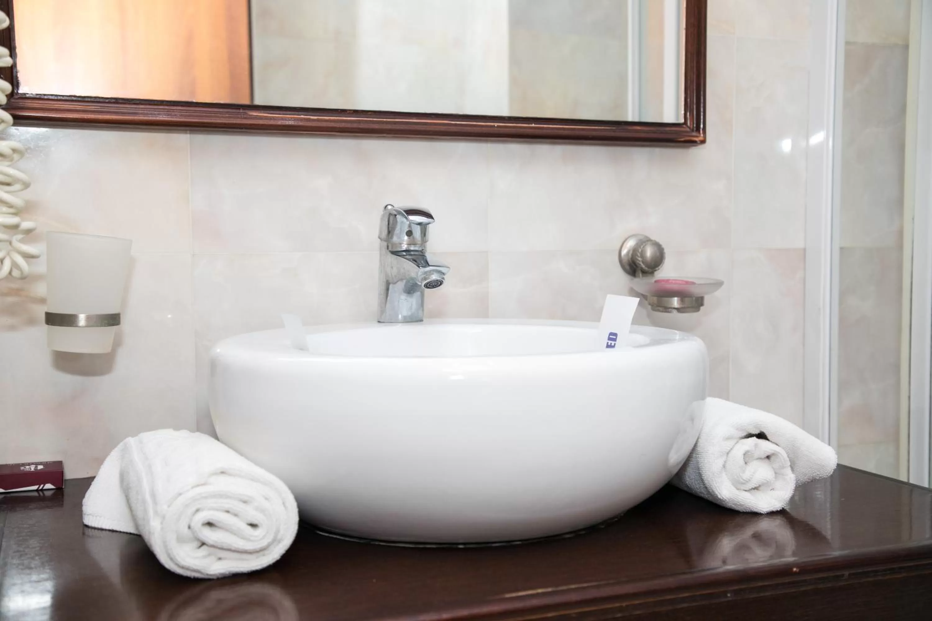 Bathroom in Hotel Megalos