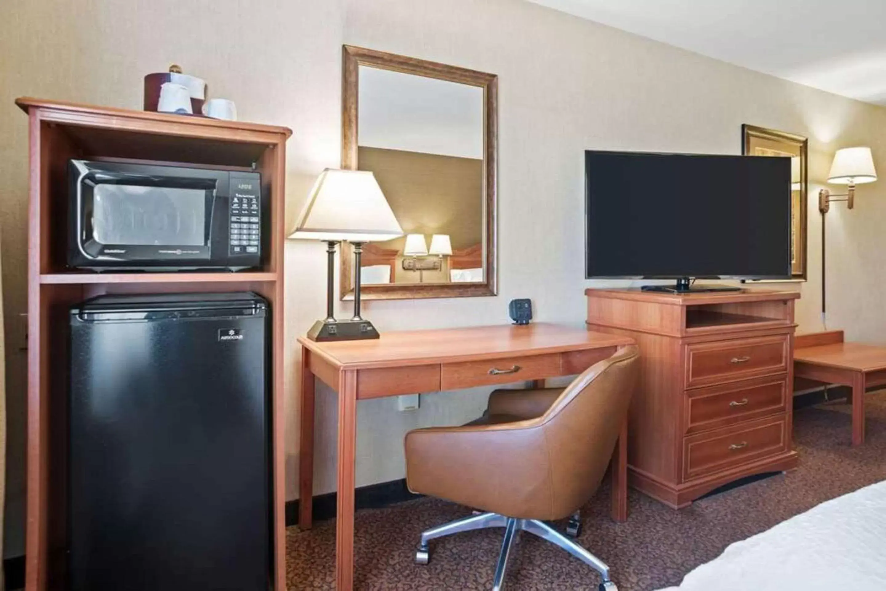 Bedroom, TV/Entertainment Center in Comfort Inn & Suites Rapid City near Mt Rushmore