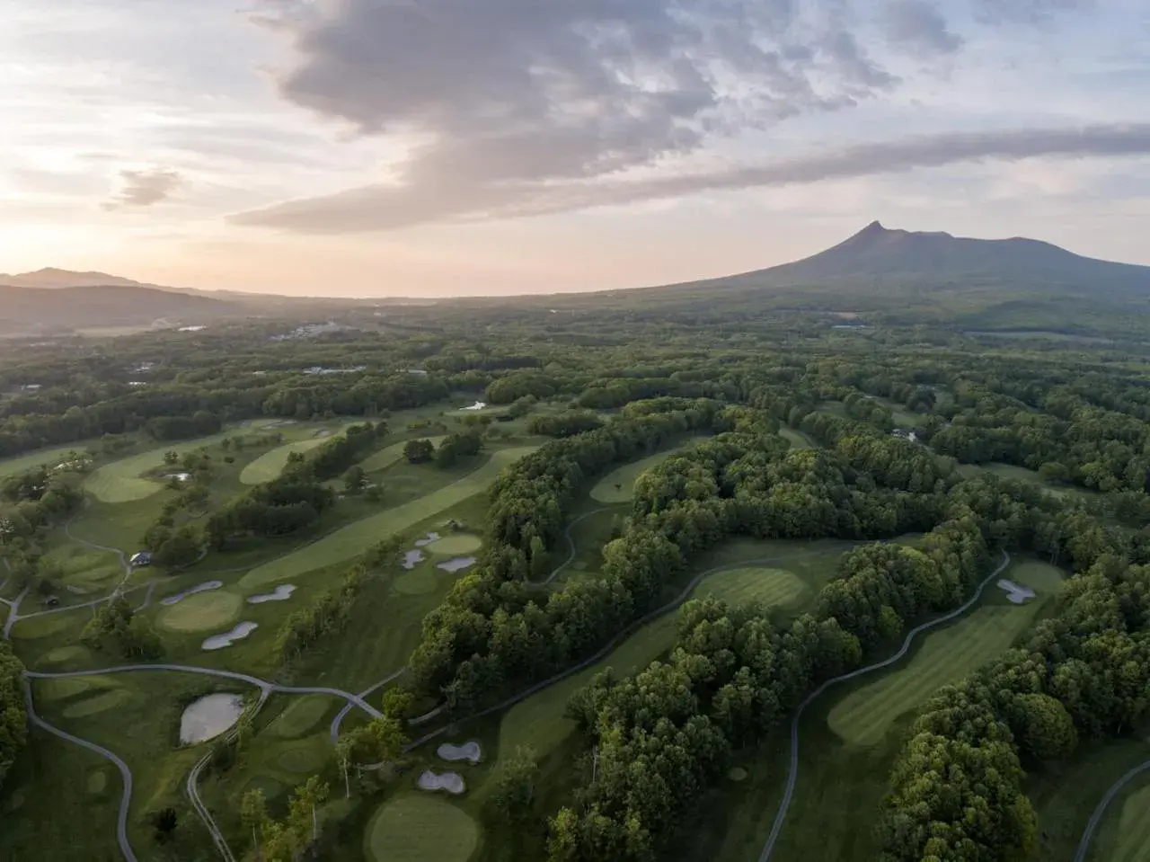 Golfcourse, Bird's-eye View in Hakodate Onuma Prince Hotel