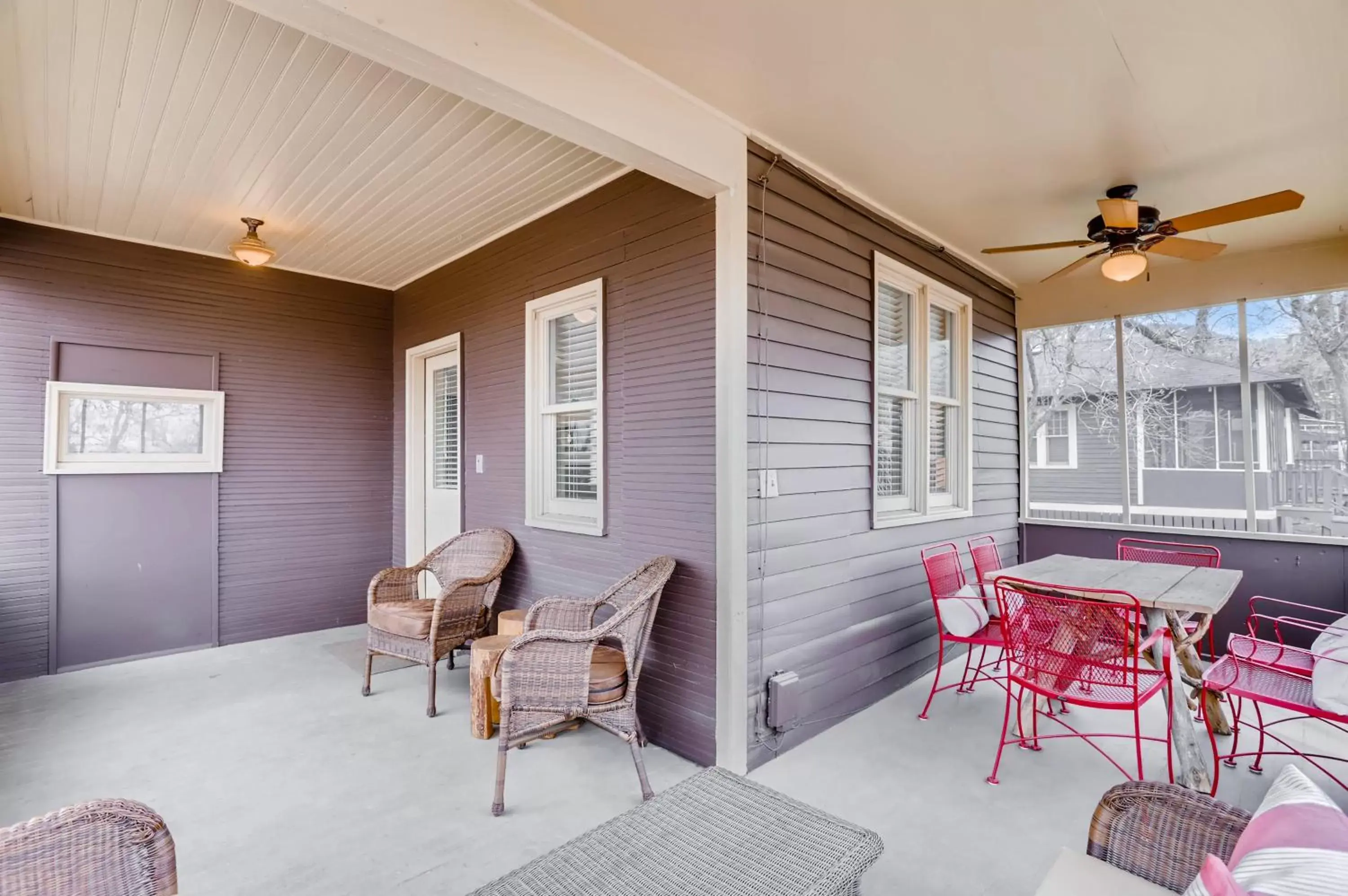 Patio in Colorado Chautauqua Cottages