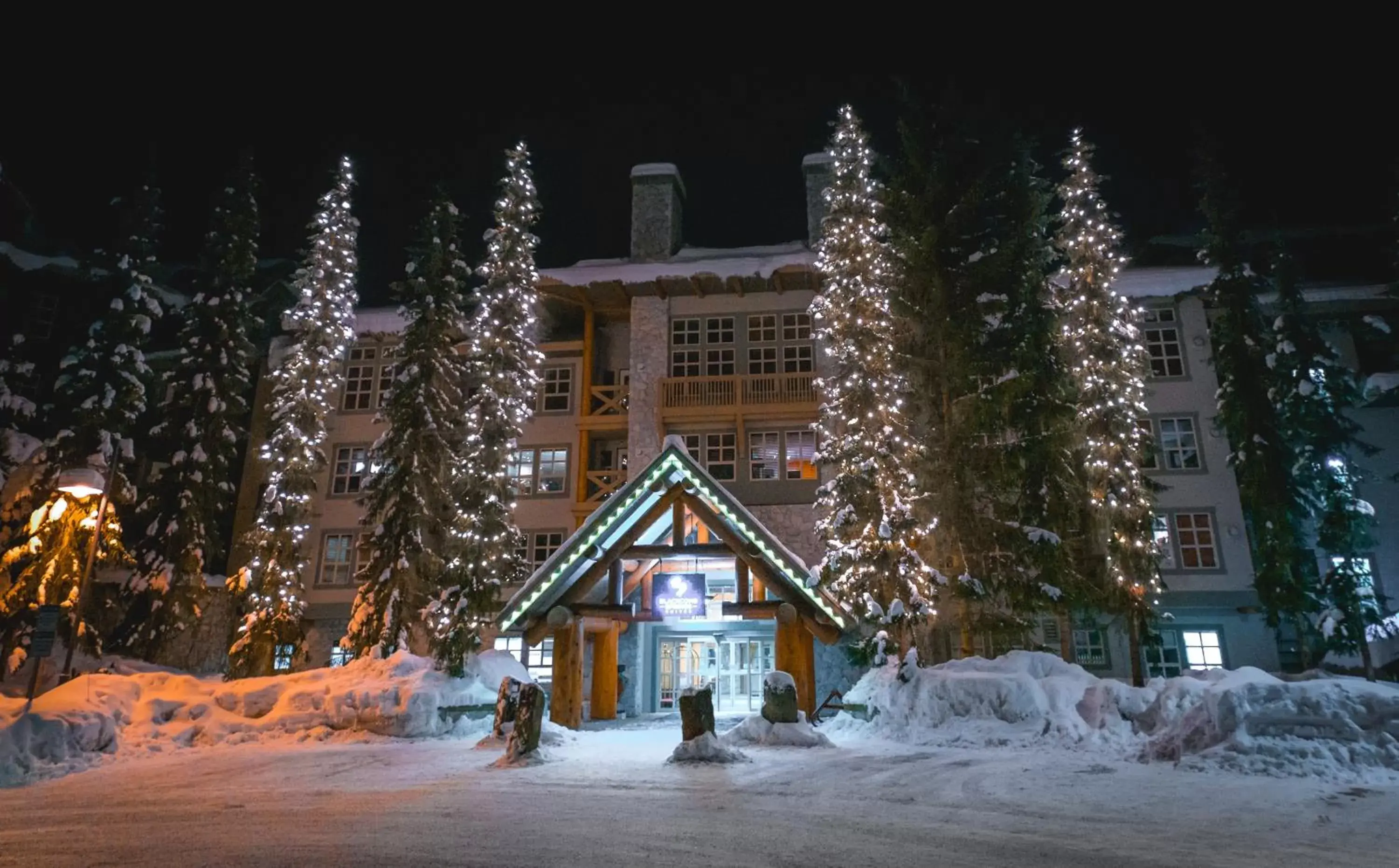 Facade/entrance, Winter in Blackcomb Springs Suites by CLIQUE