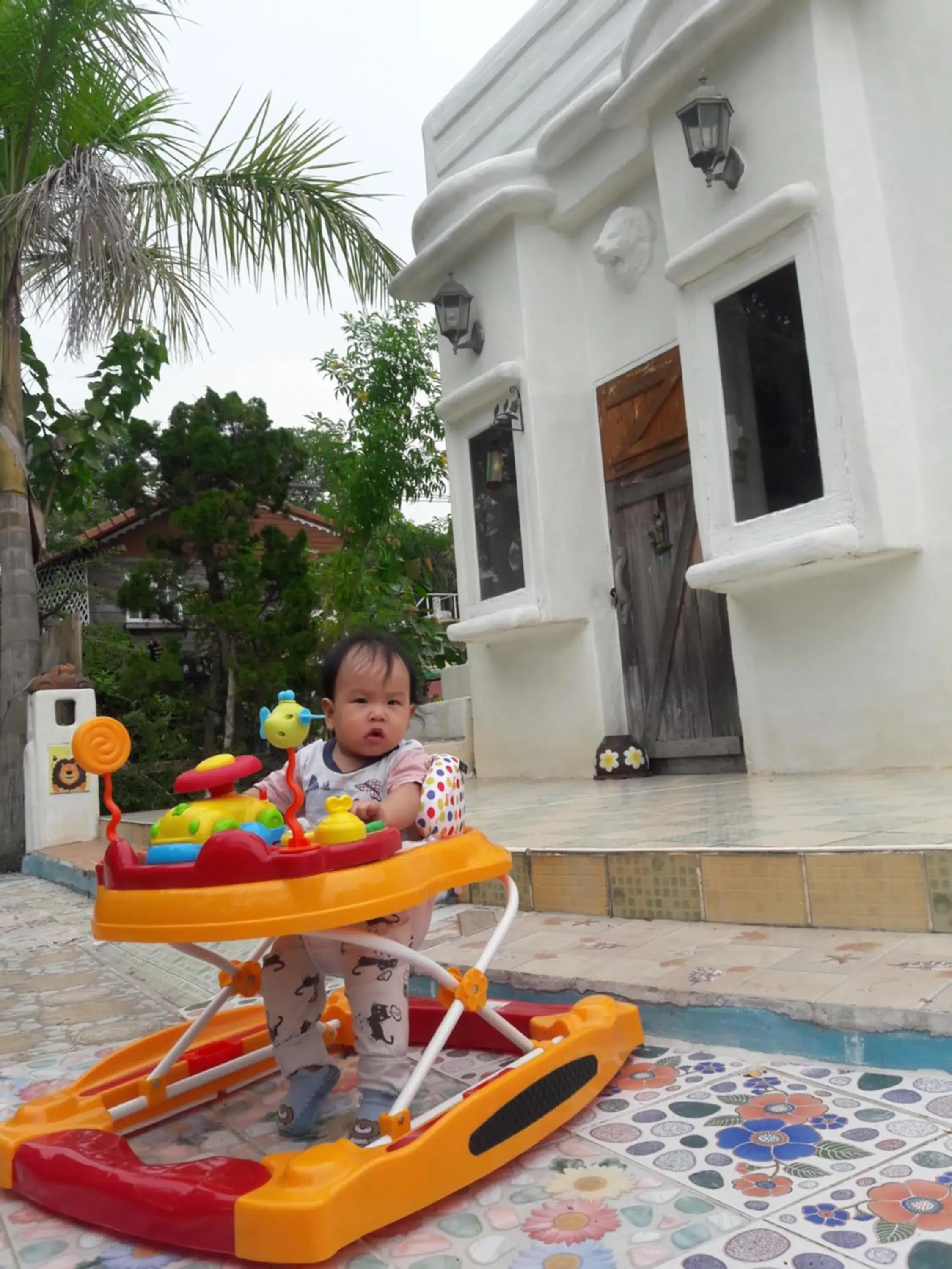 Family in Scenic Riverside Resort