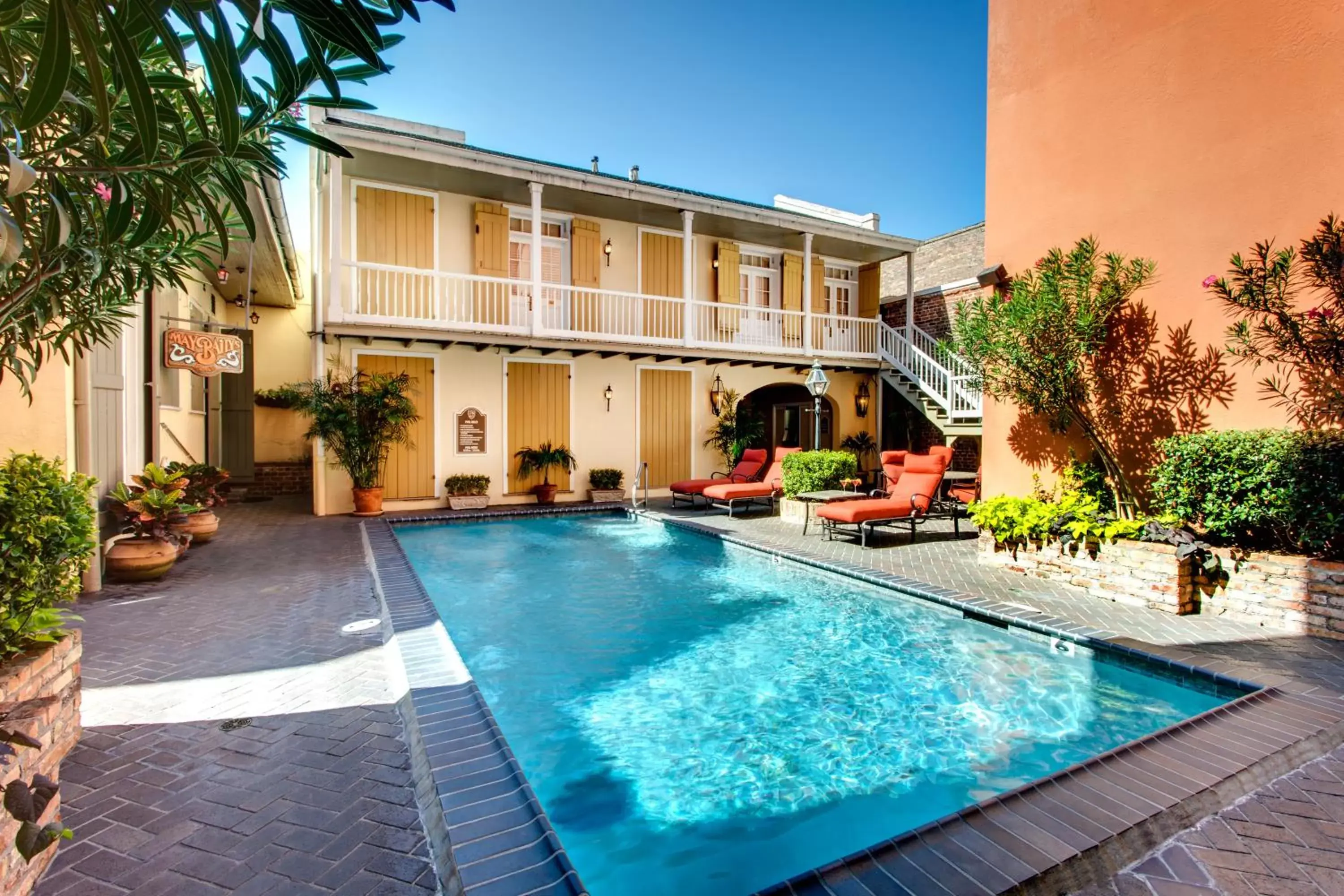 Swimming pool, Property Building in Dauphine Orleans Hotel