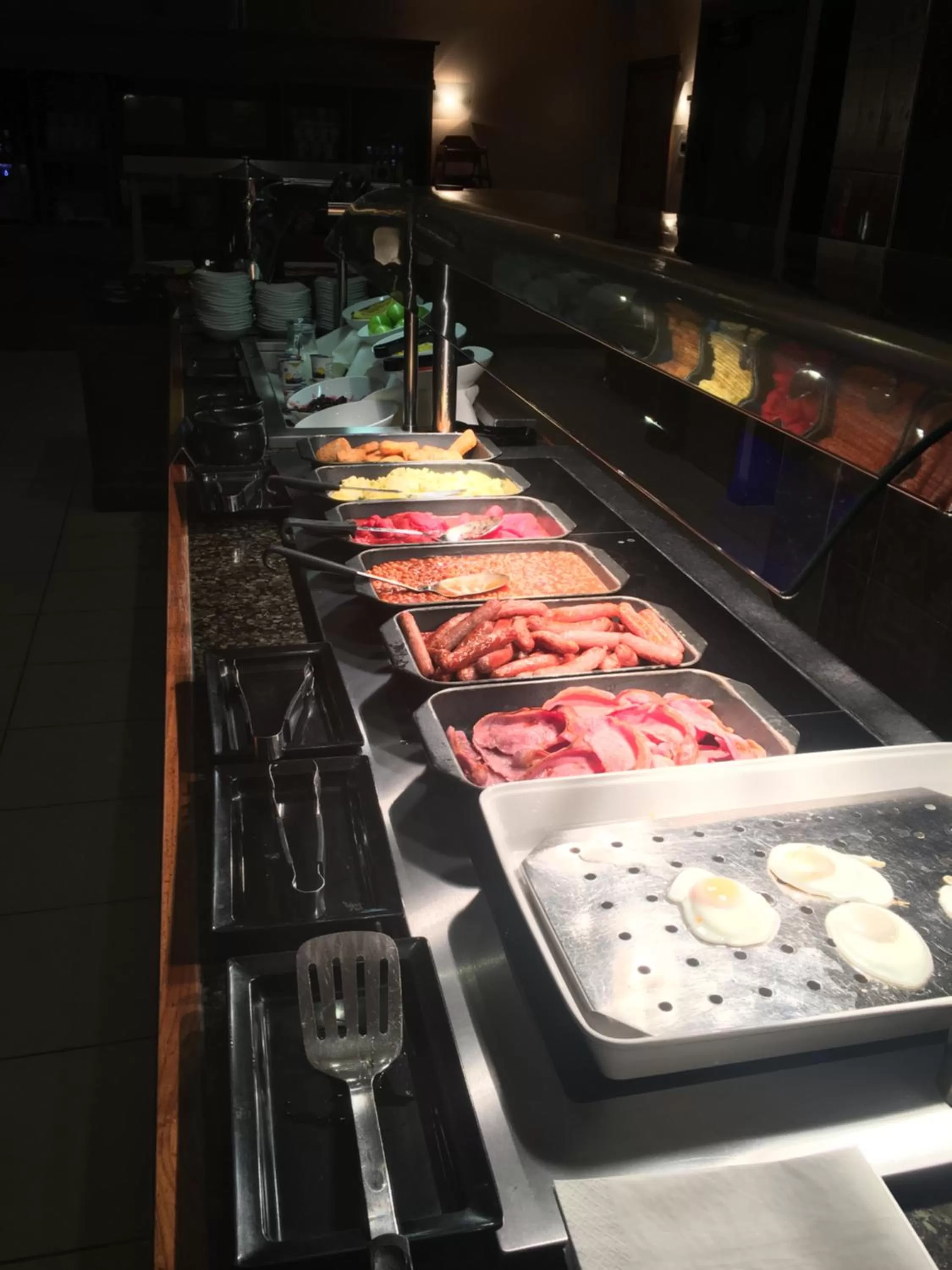 Breakfast in The Big Blue Hotel - Blackpool Pleasure Beach