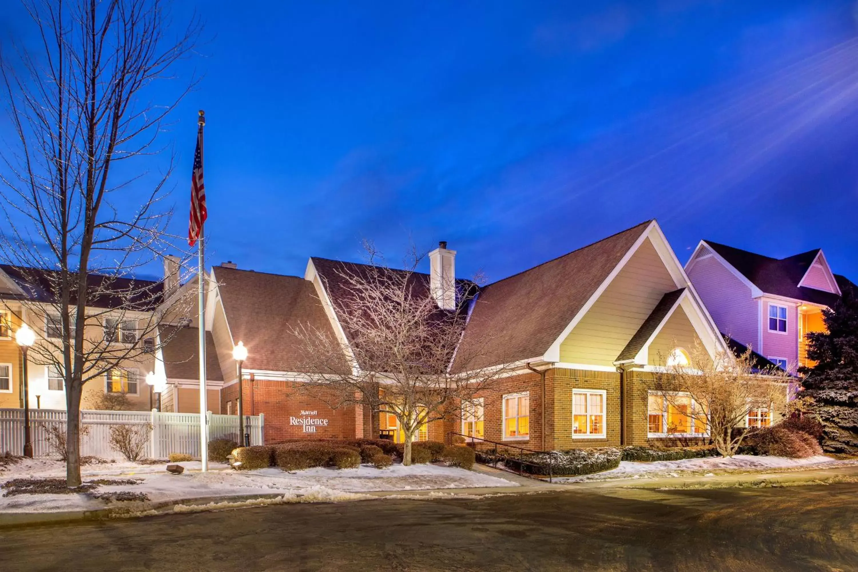 Property building, Winter in Residence Inn Hartford Manchester