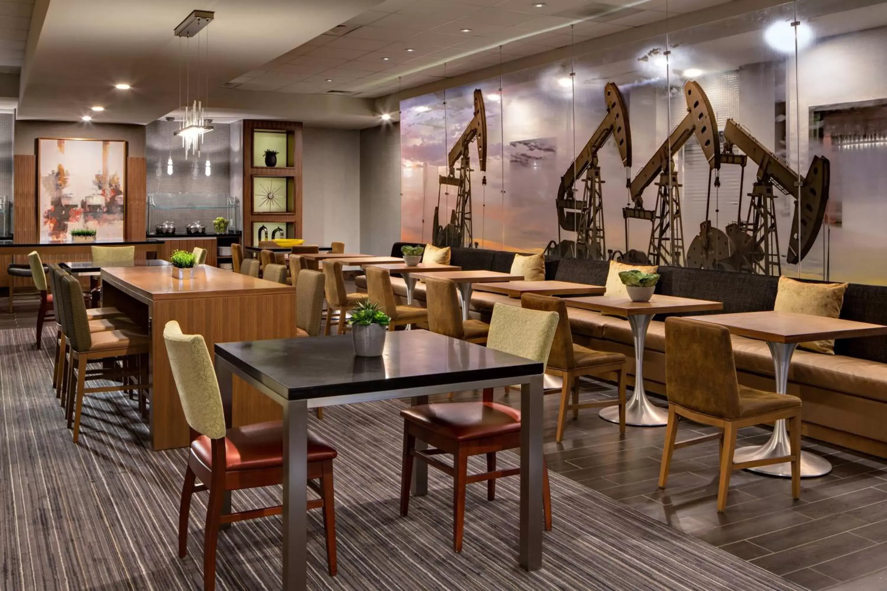Lounge or bar, Restaurant/Places to Eat in Houston Marriott South at Hobby Airport