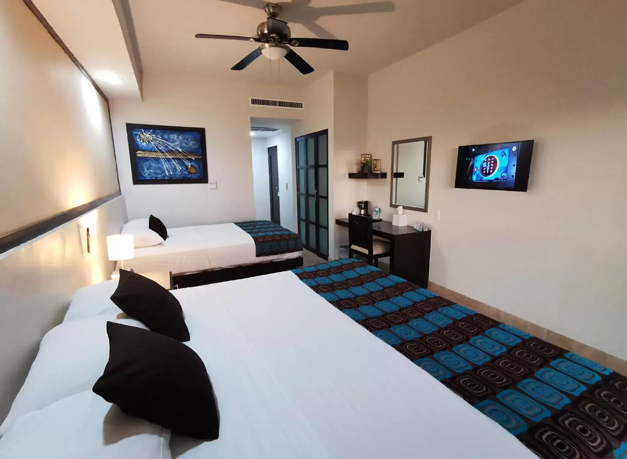 TV and multimedia, Bed in Coral Island Beach View Hotel