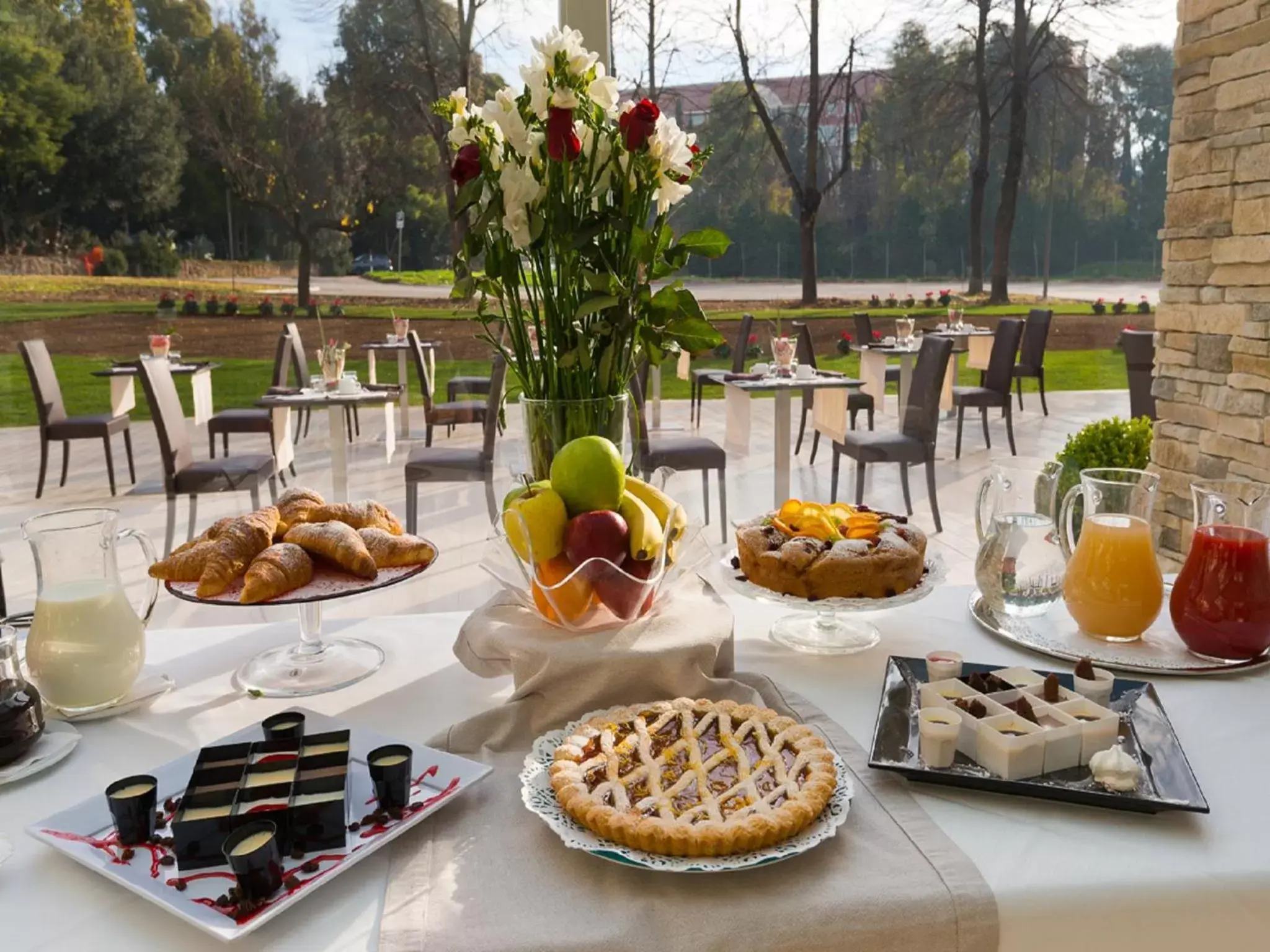 Buffet breakfast, Breakfast in Ele Green Park Hotel Pamphili