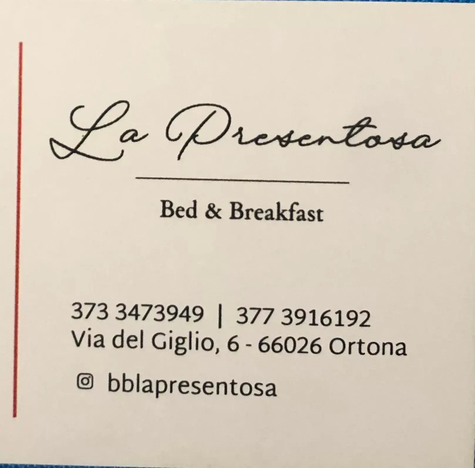 La Presentosa Bed&Breakfast