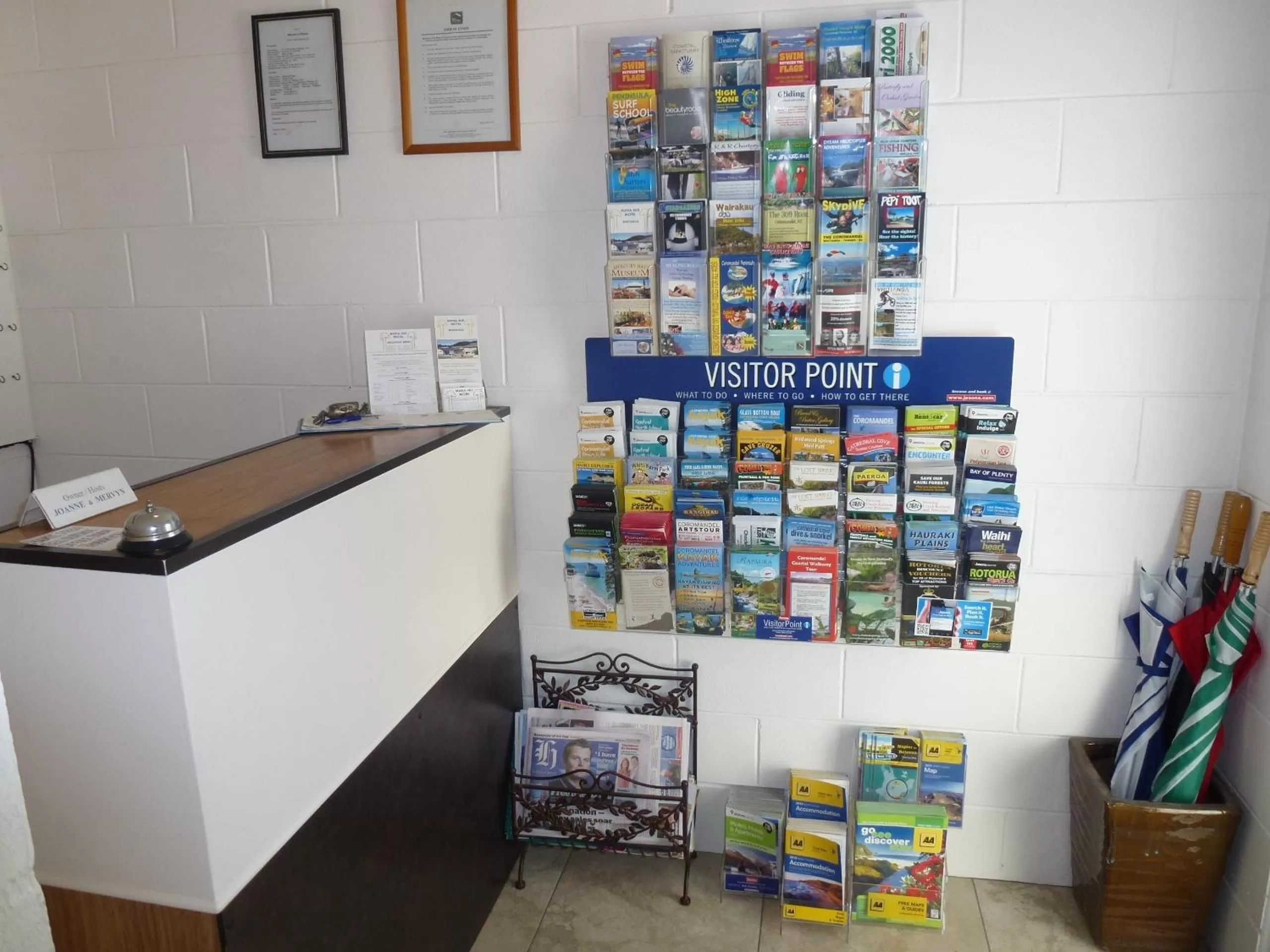 Lobby or reception in Mana-Nui Motel