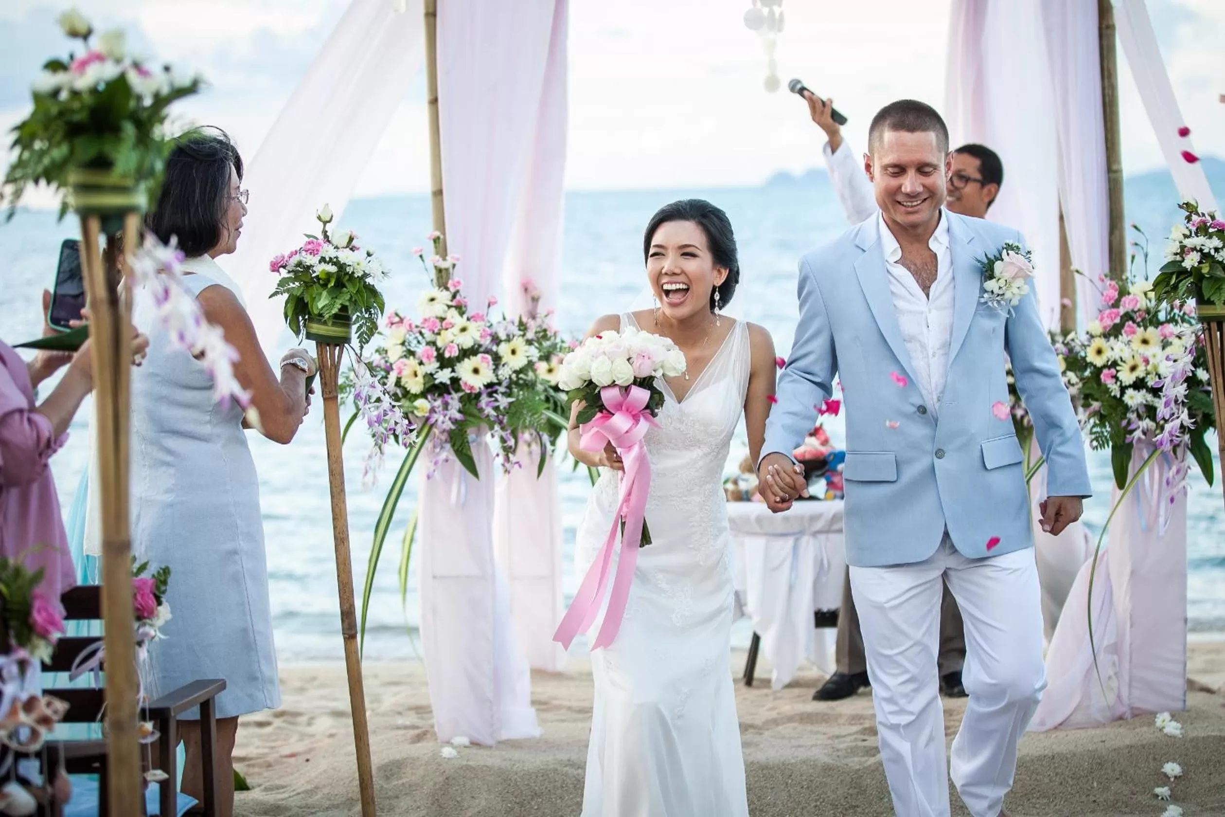 People in The Sea Koh Samui Resort and Residences by Tolani