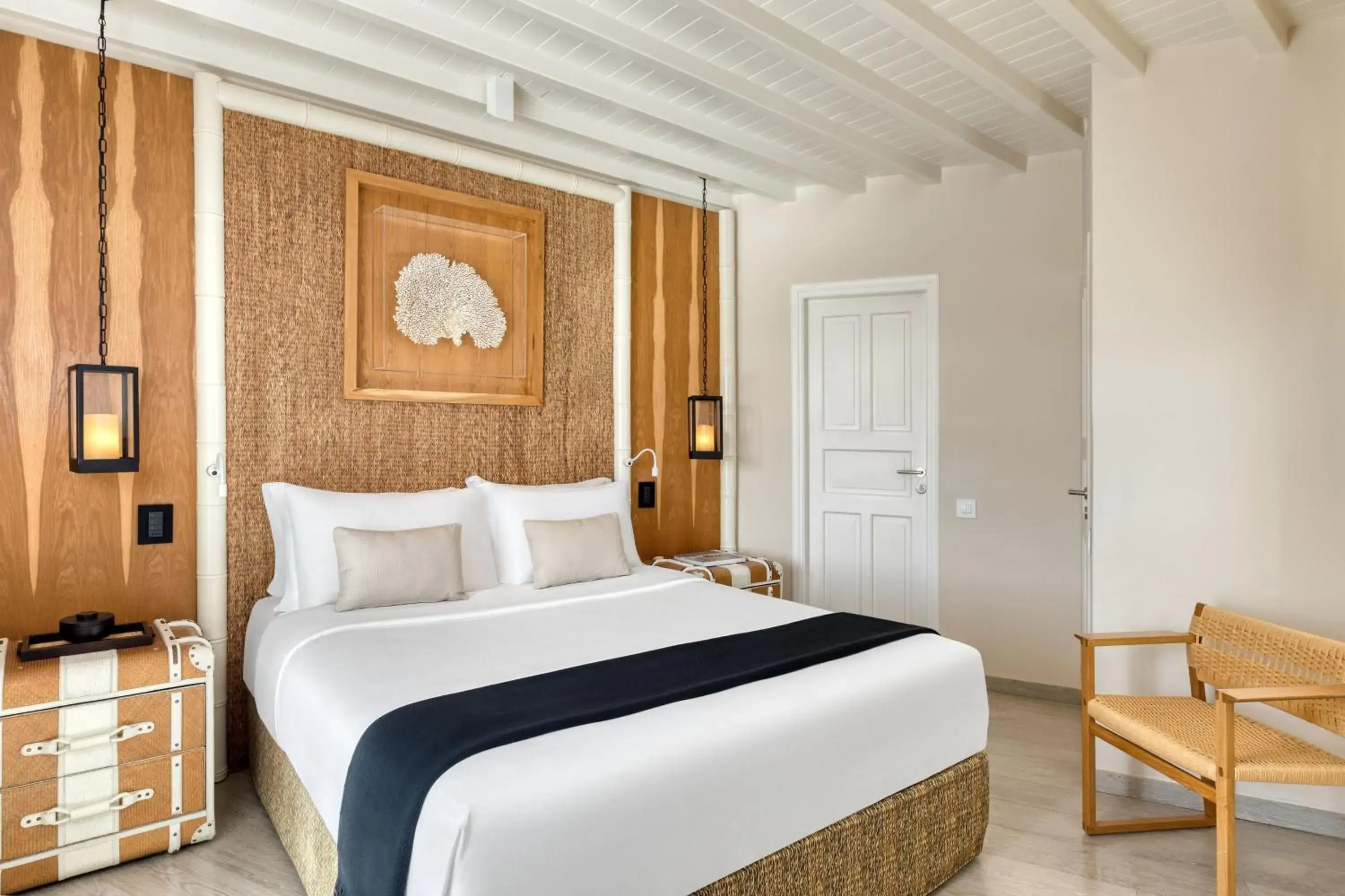 Bedroom, Bed in Santa Marina, a Luxury Collection Resort, Mykonos