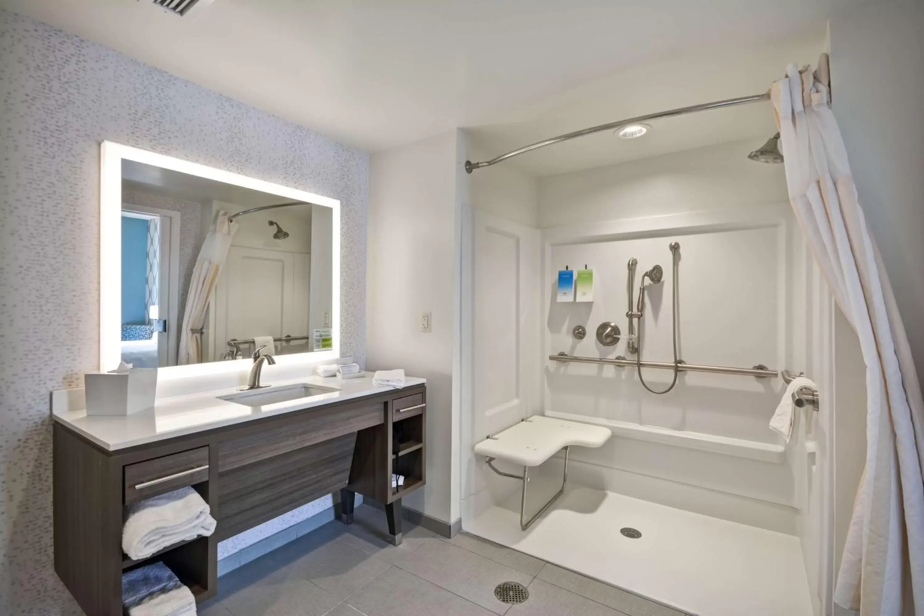 Bathroom in Home2 Suites by Hilton Perrysburg Levis Commons Toledo