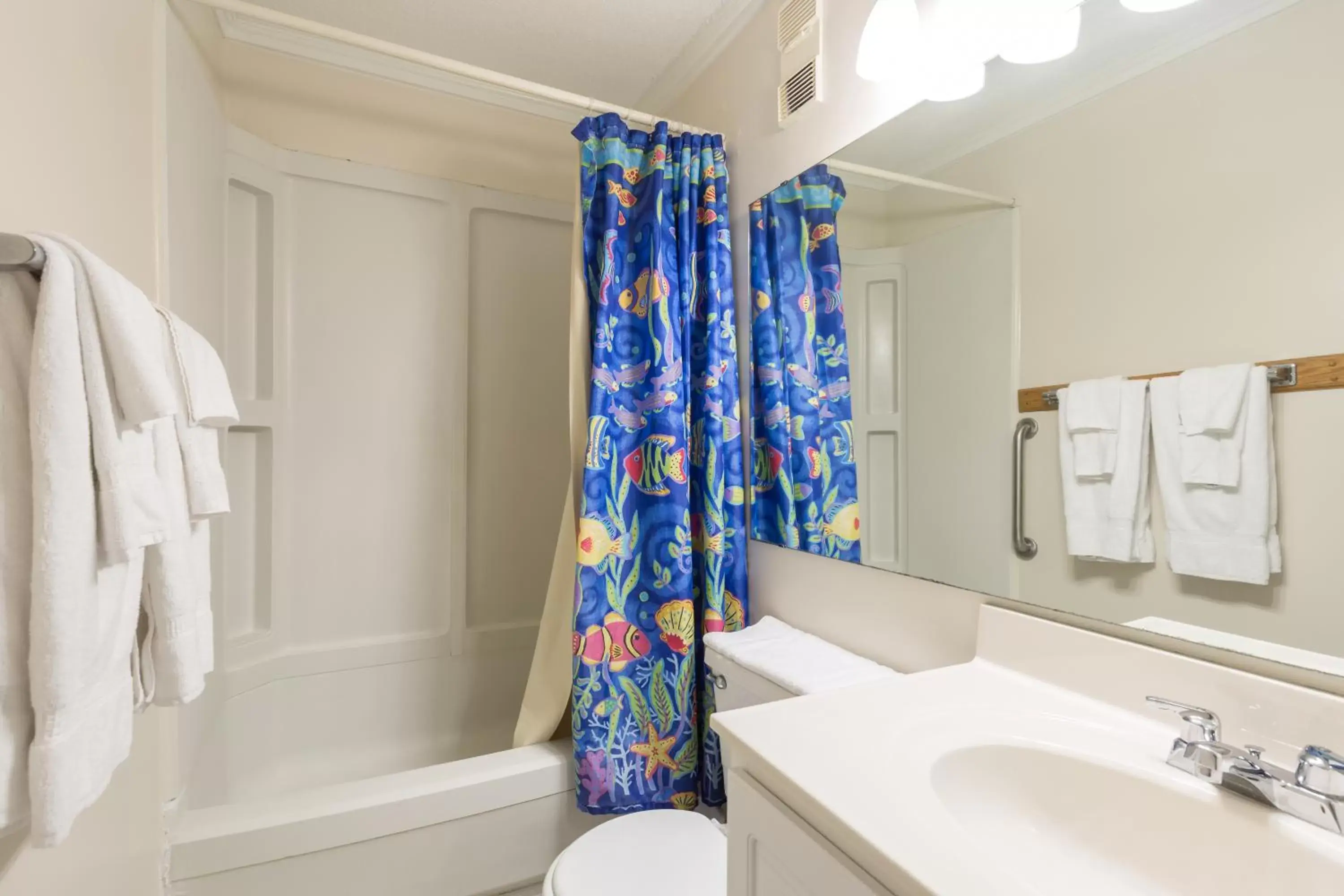 Bathroom in A Place at the Beach by Capital Vacations