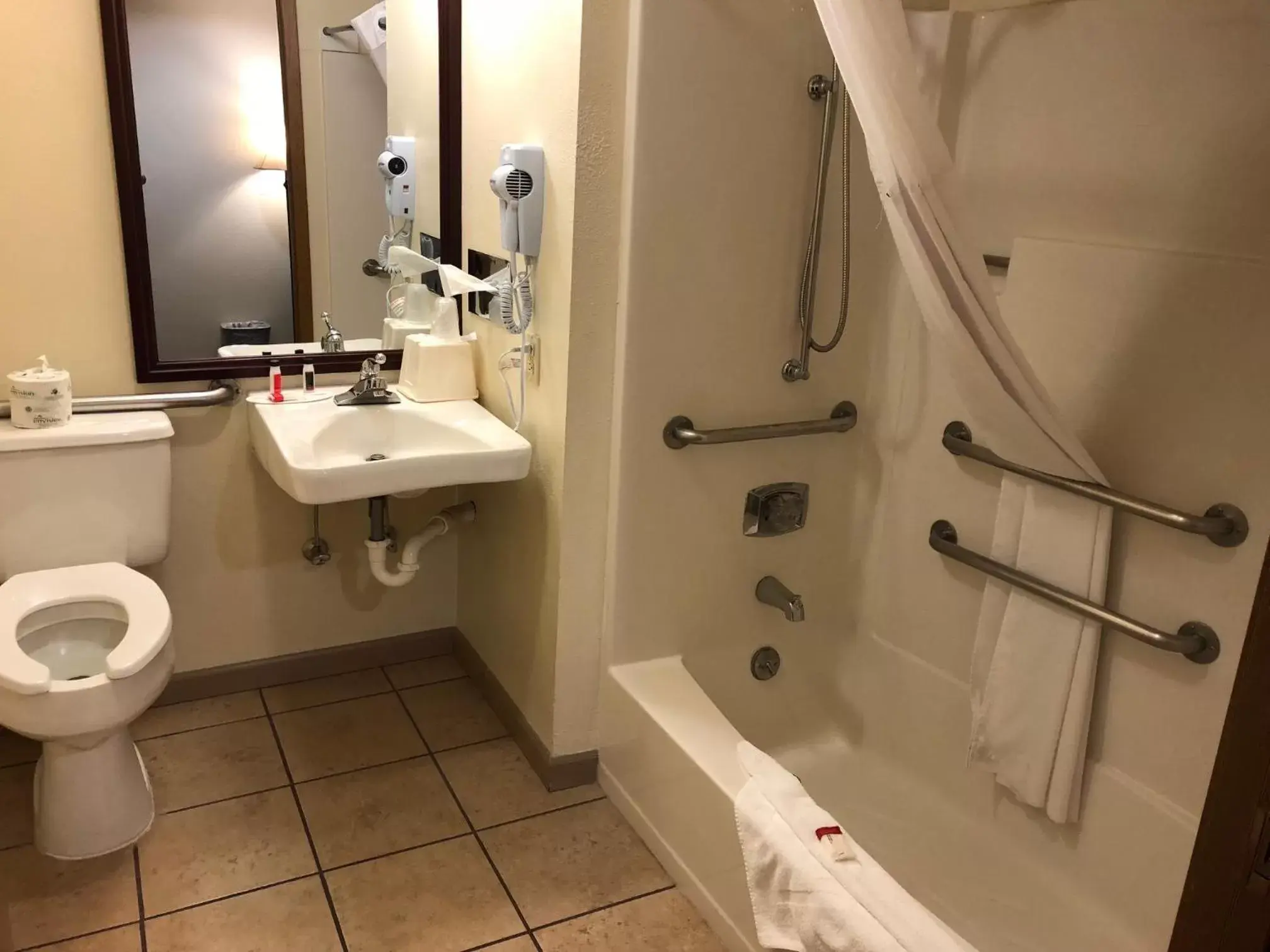 Bathroom in Super 8 by Wyndham Lewiston