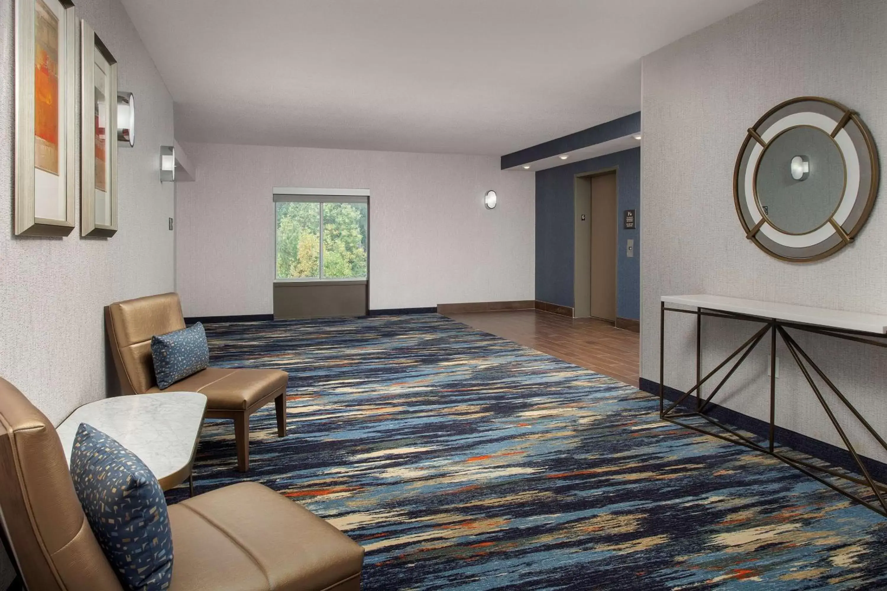 Lobby or reception, Bed in Hampton Inn & Suites Alpharetta-Windward