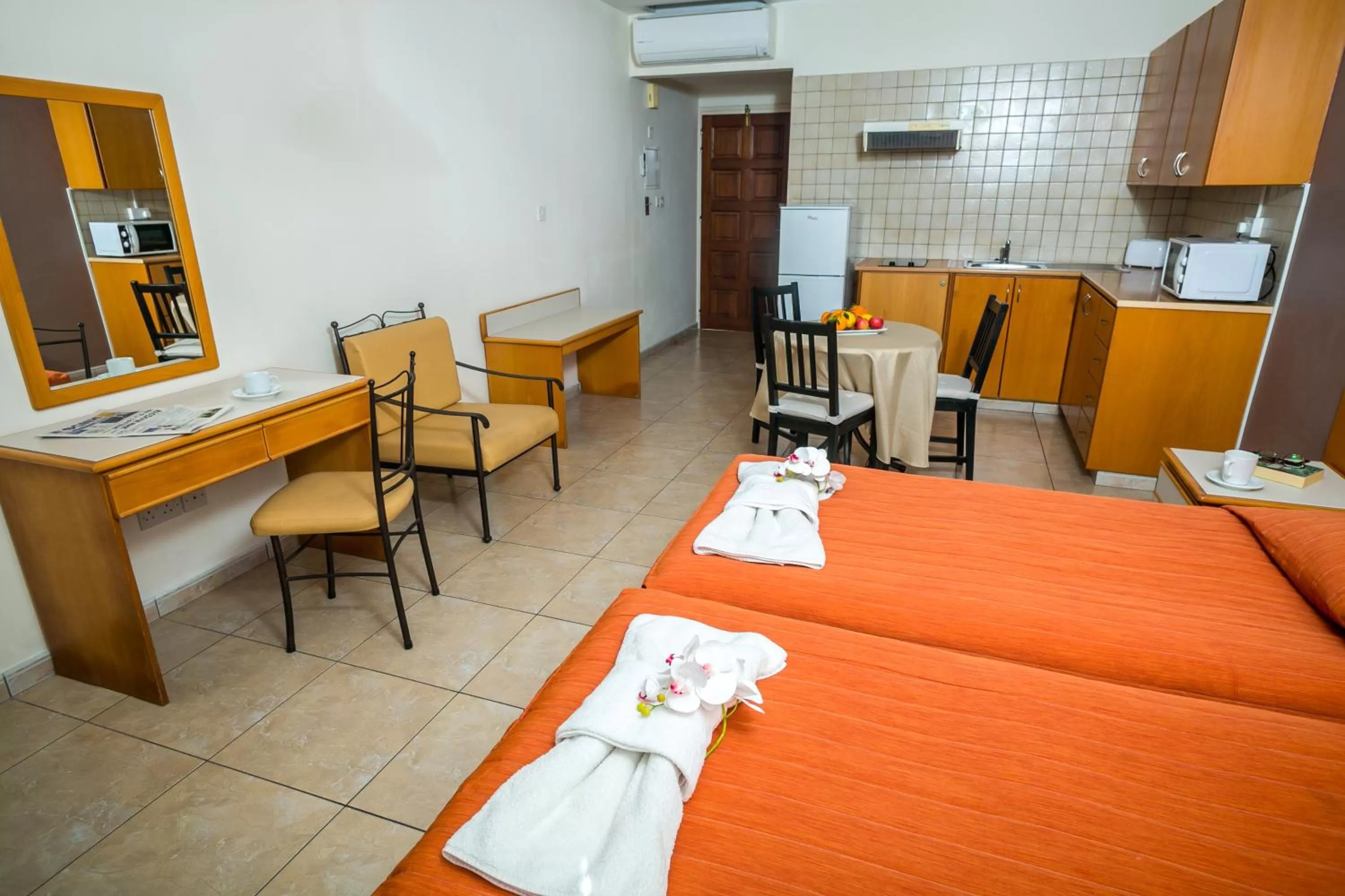 Bed in Crystallo Apartments