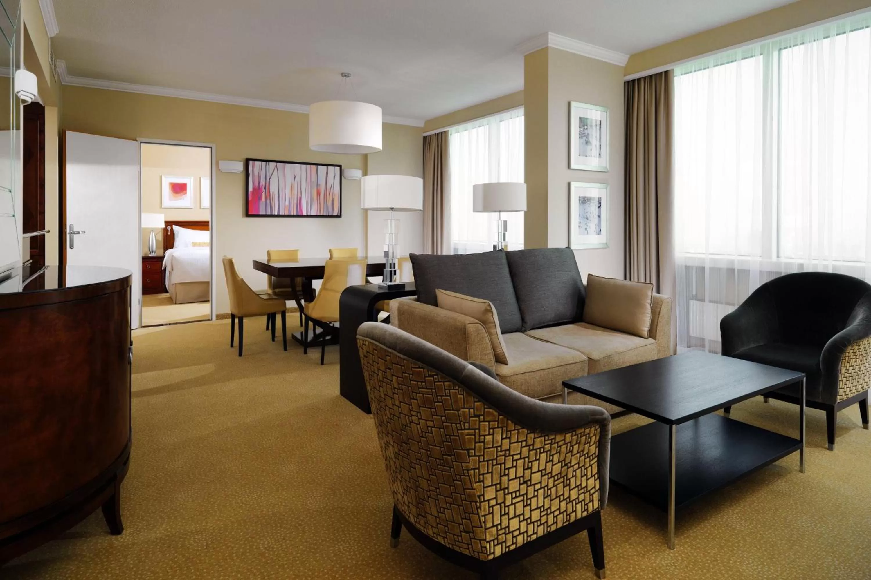 Living room, Seating Area in Warsaw Marriott Hotel