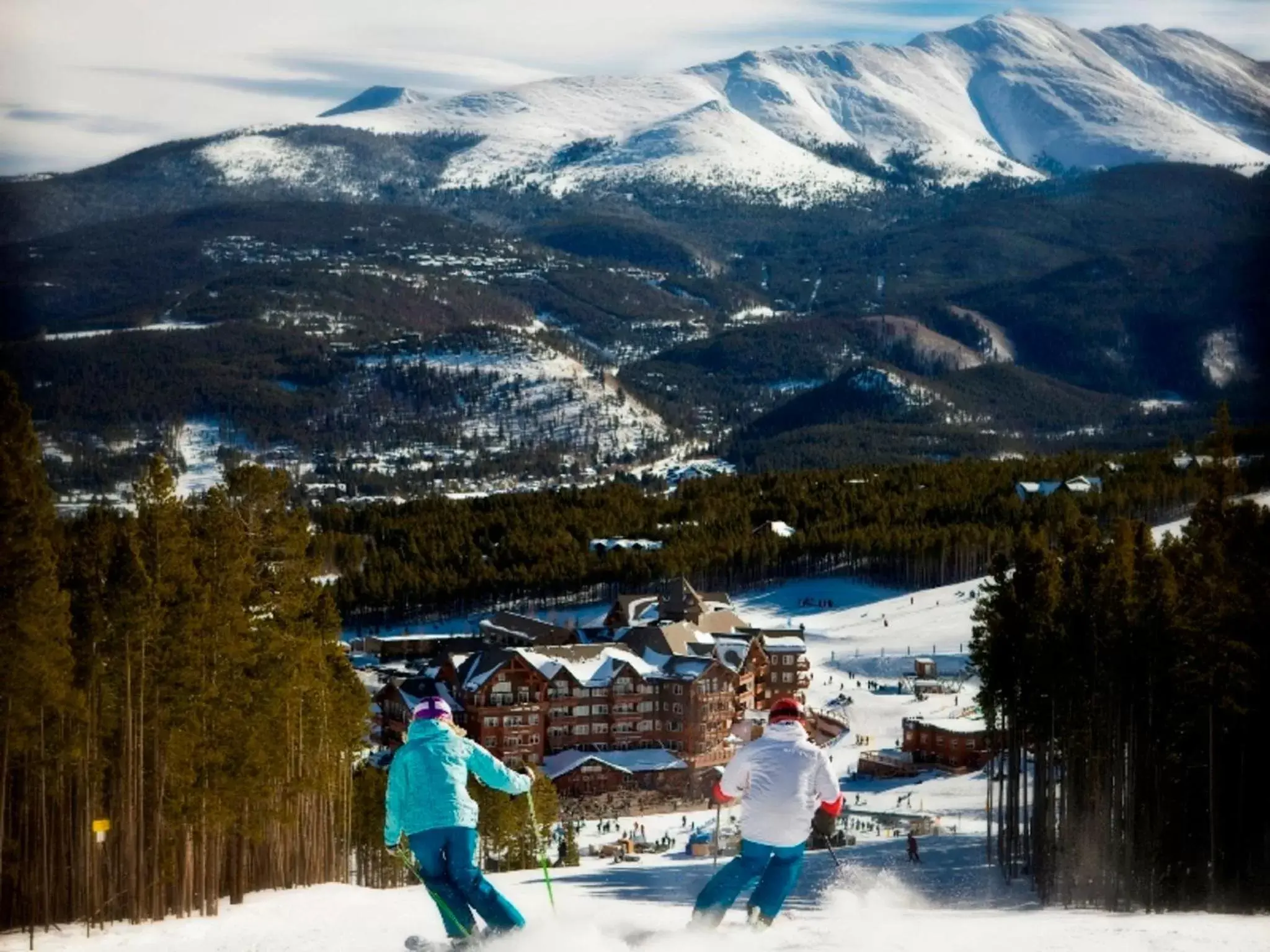 Ski School, Winter in Mountain Thunder Lodge