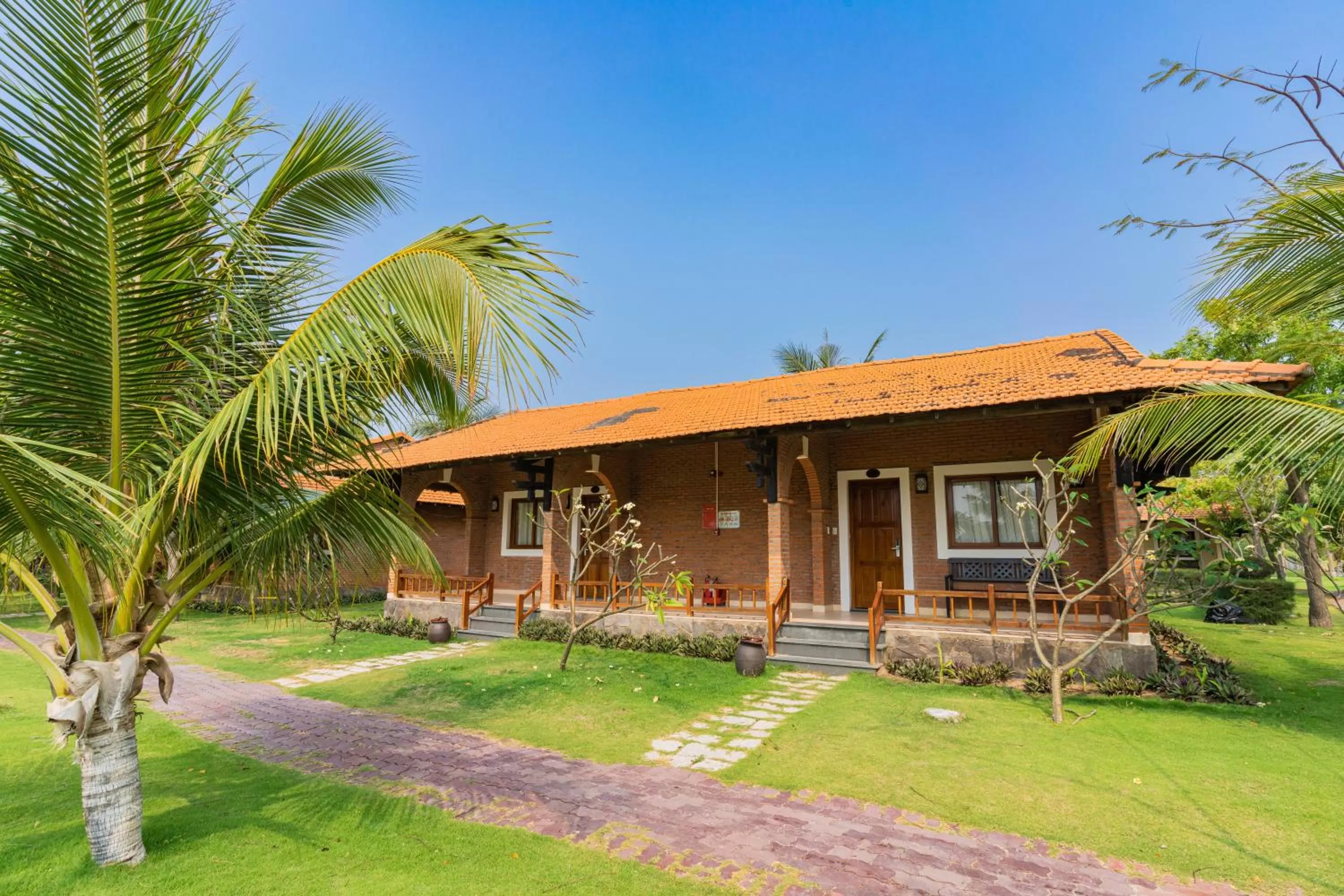 Deluxe Bungalow Double Room with Terrace - Sea View in TTC Resort Ninh Thuan - Unlimited Access to Water Park