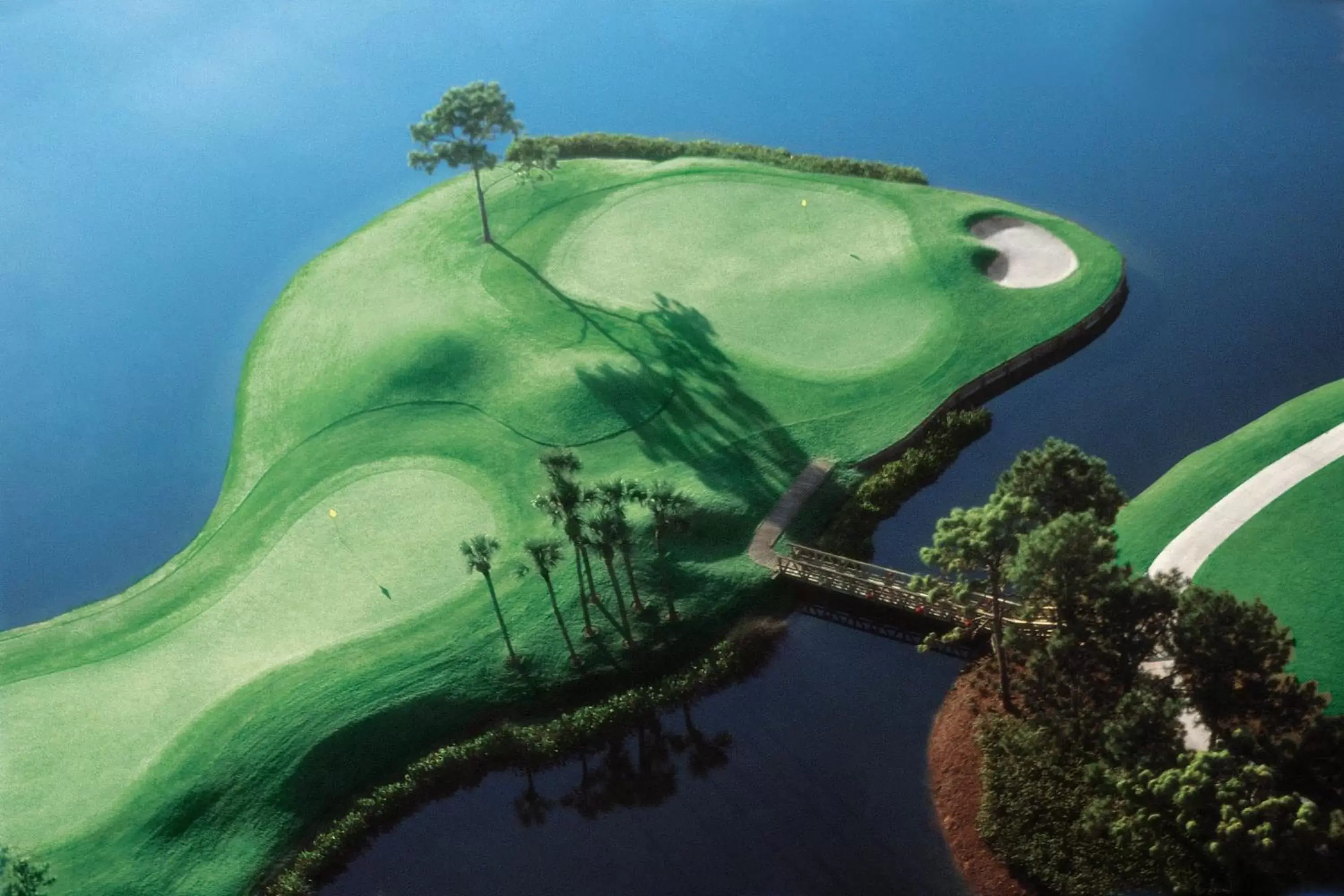 Golfcourse, Bird's-eye View in Orlando World Center Marriott
