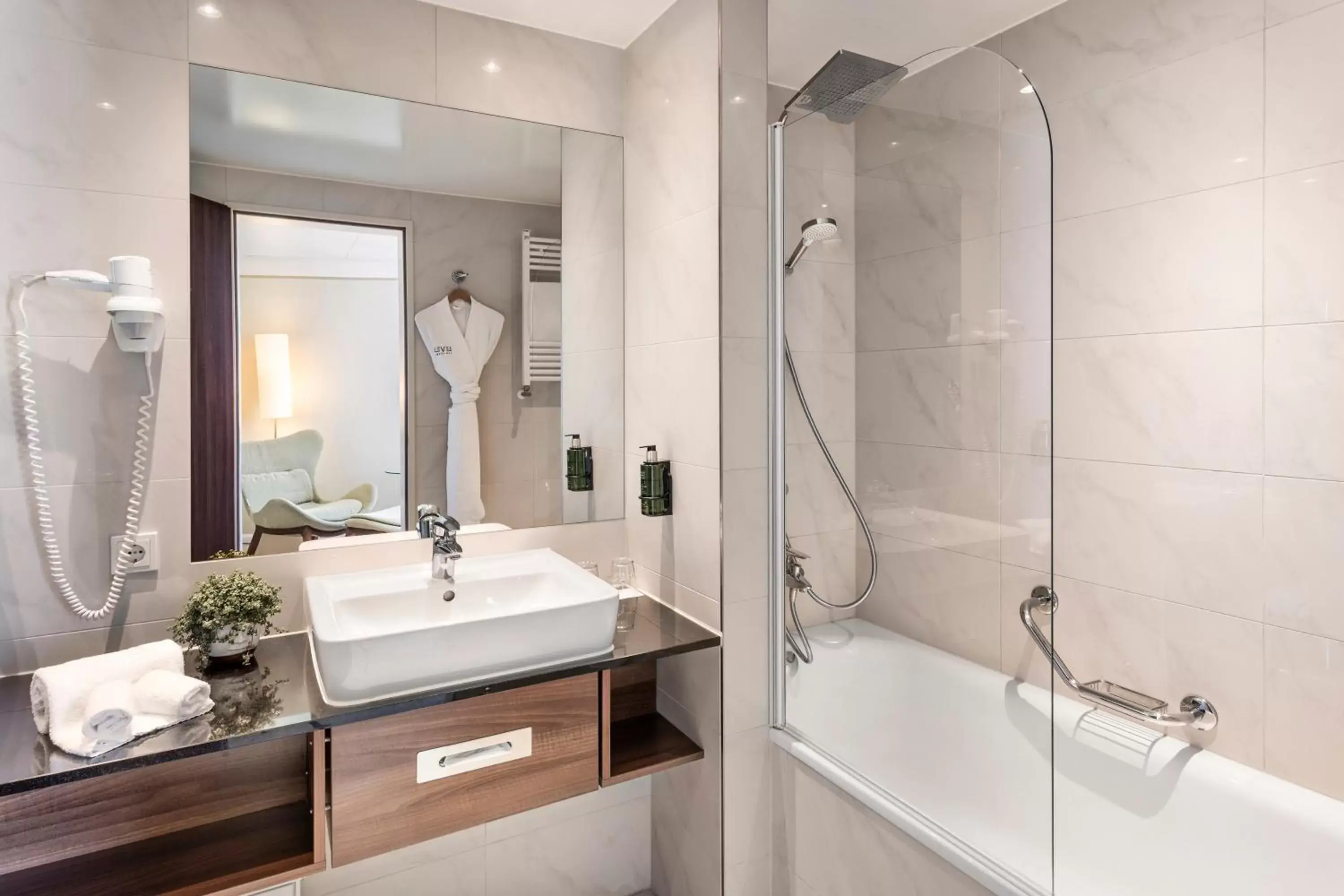 Shower, Bathroom in Melia Luxembourg