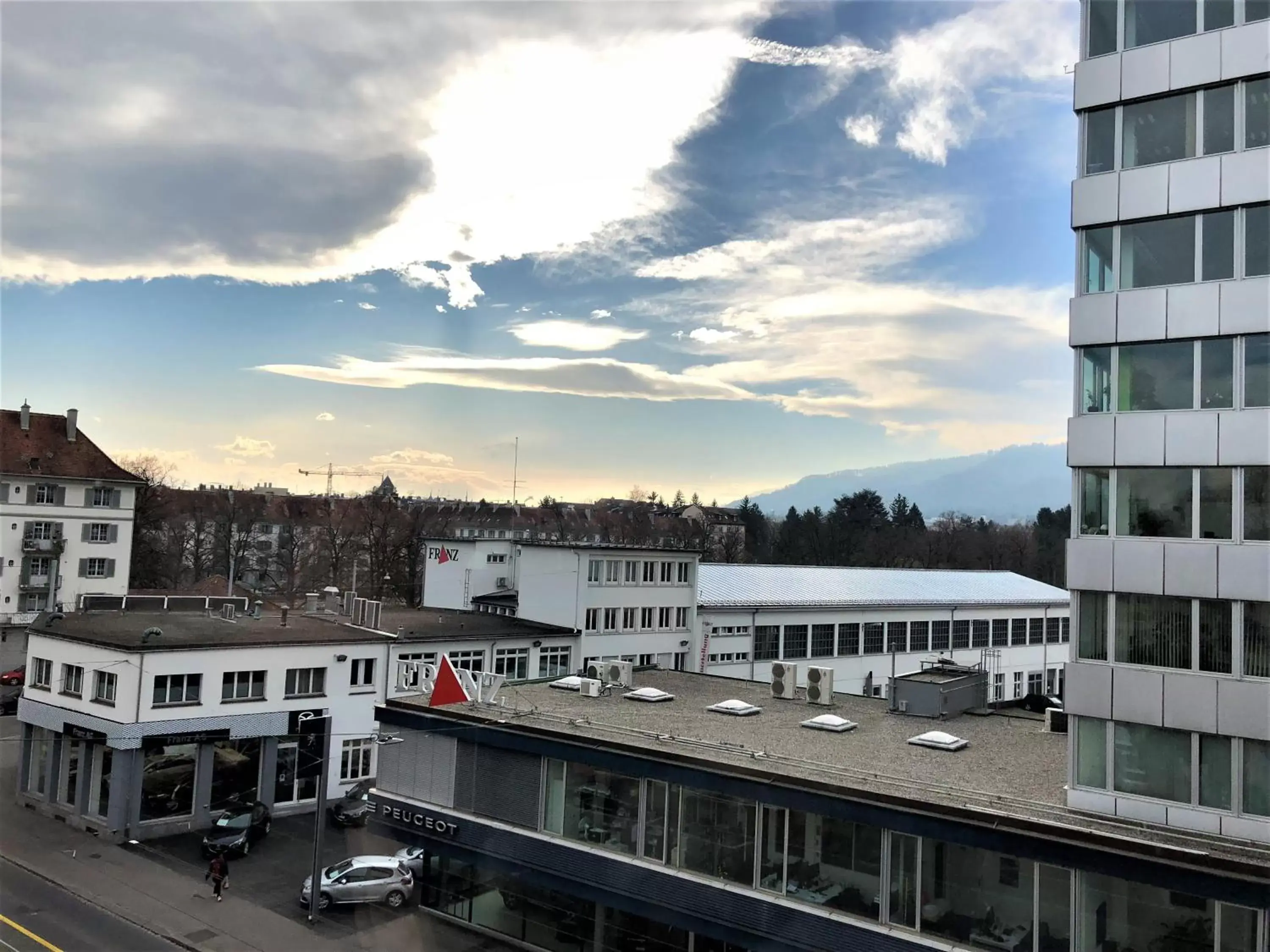 City view in Olympia Hotel Zurich