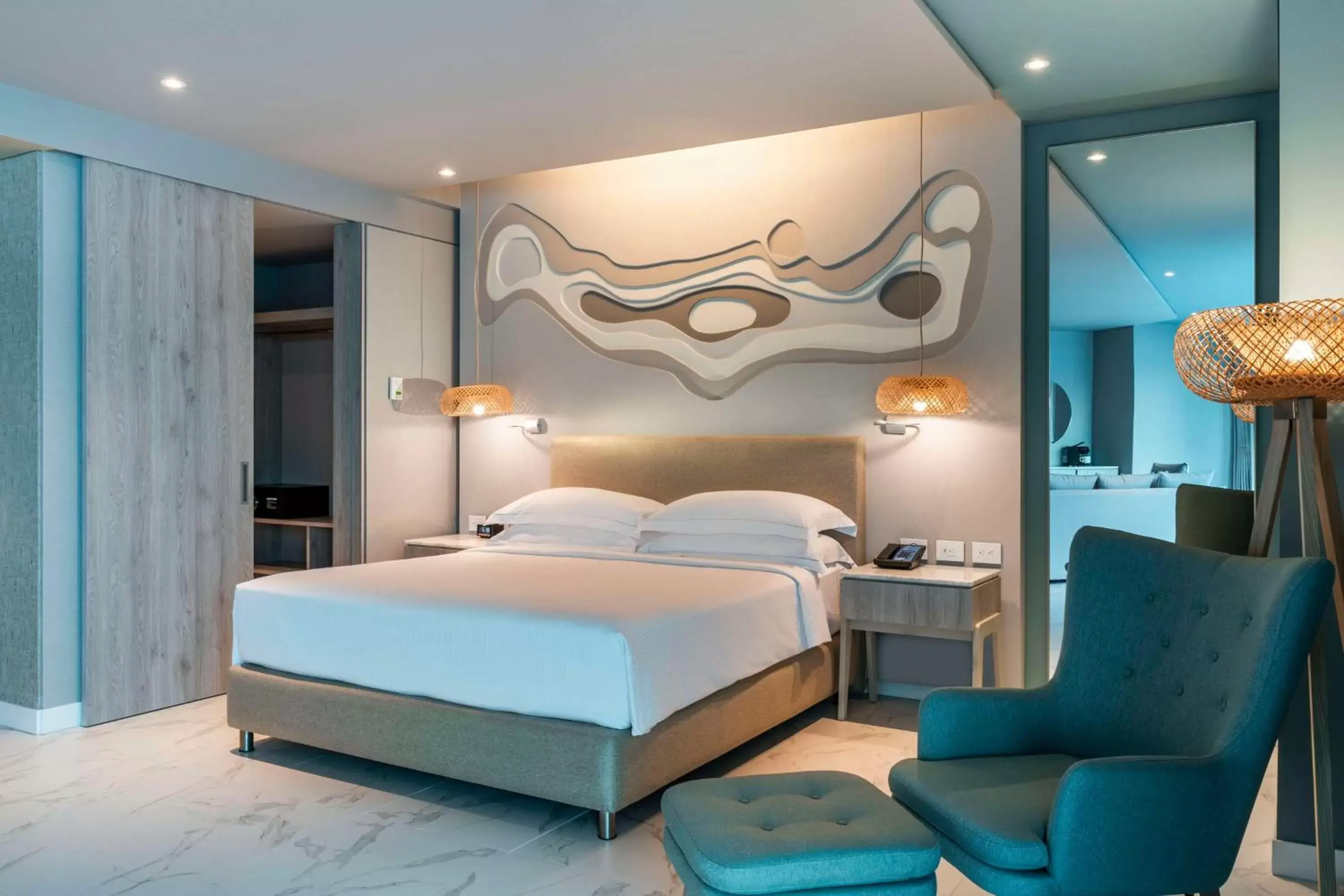 Bed in Hilton Santa Marta